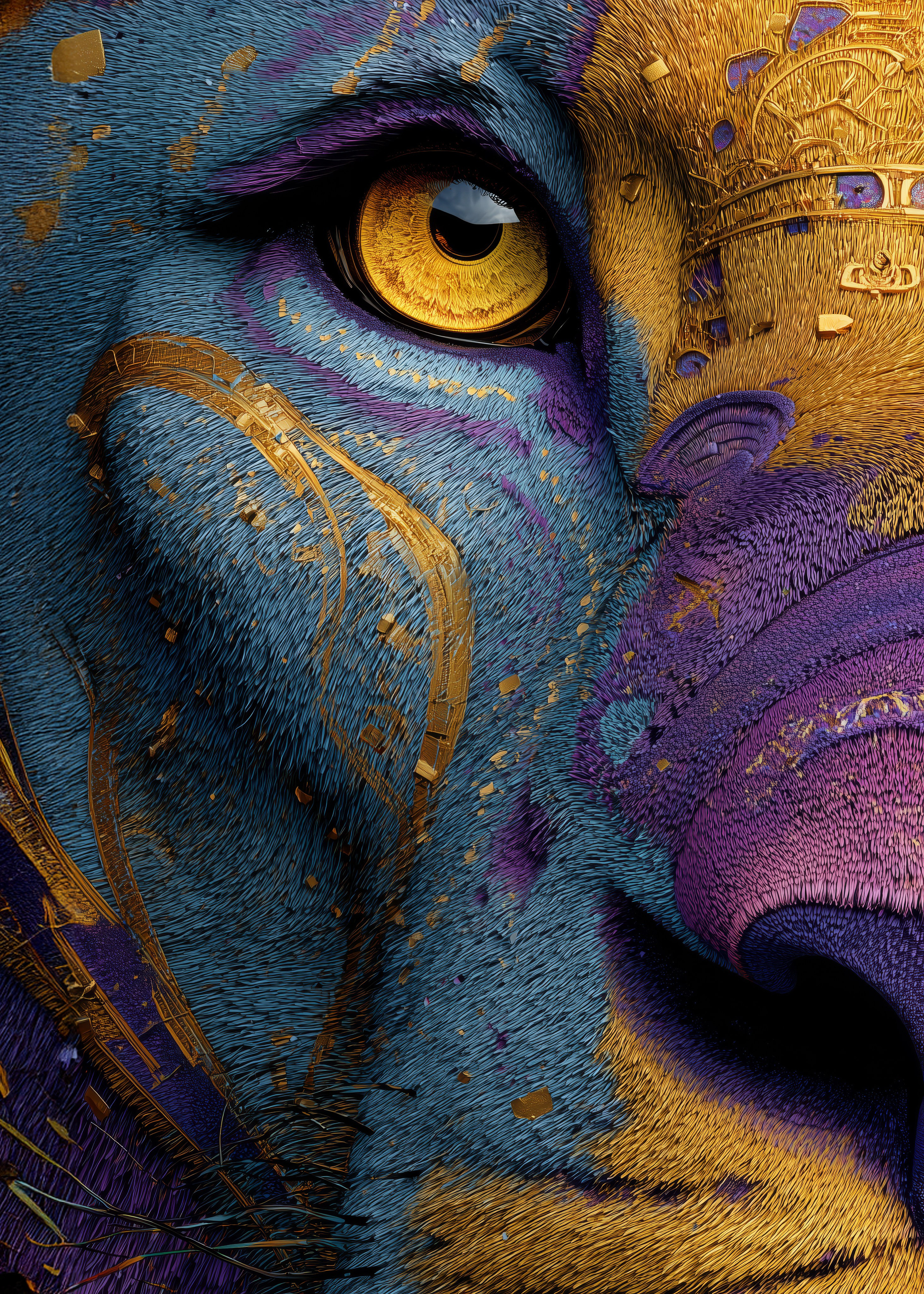 Eyes of the Guardians. Lolly Shine. Contemporary digital artist