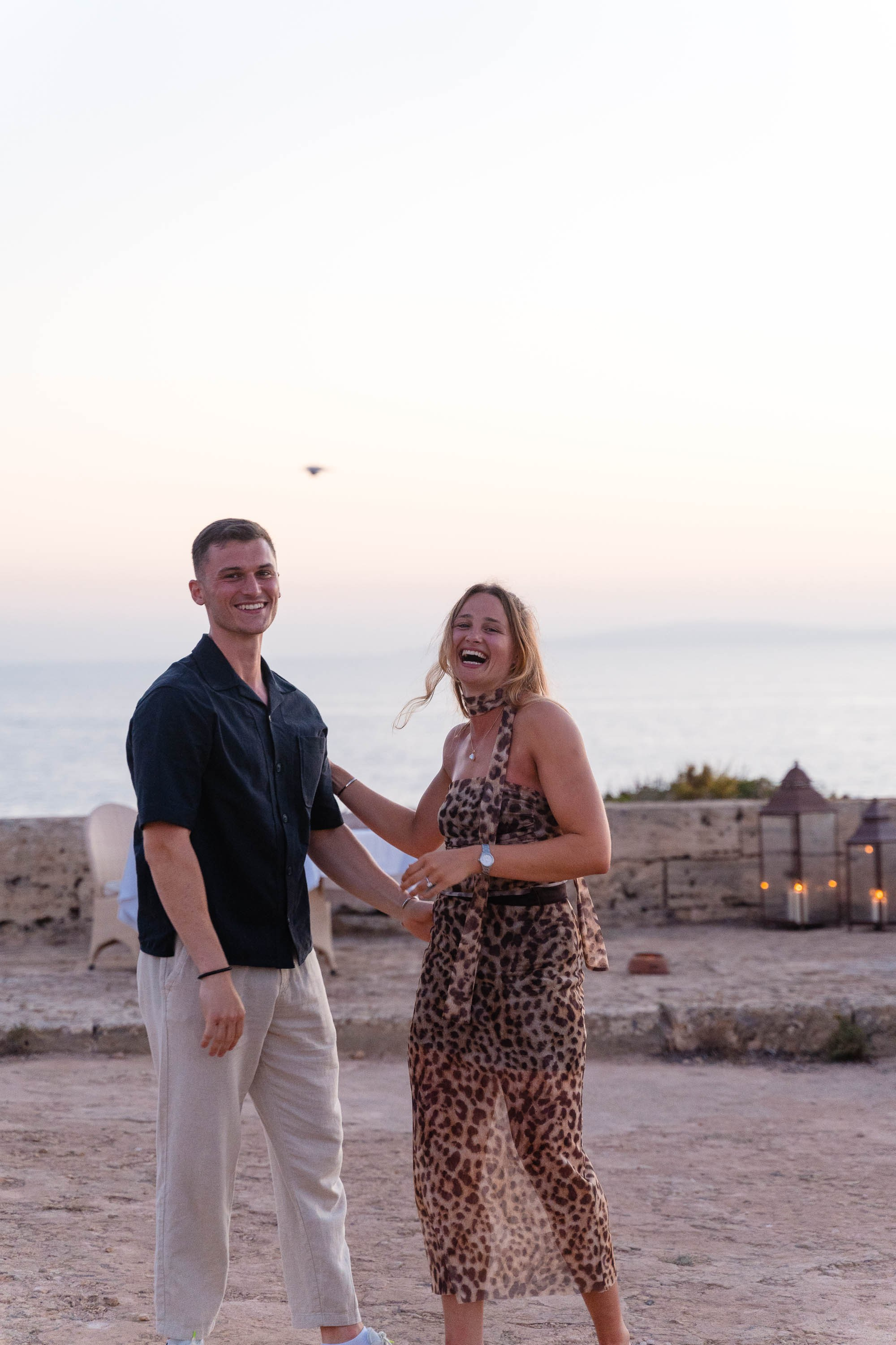 Dusk Wedding Proposal Cap Rocat. Mallorca Wedding, Corporate & Social Photographer