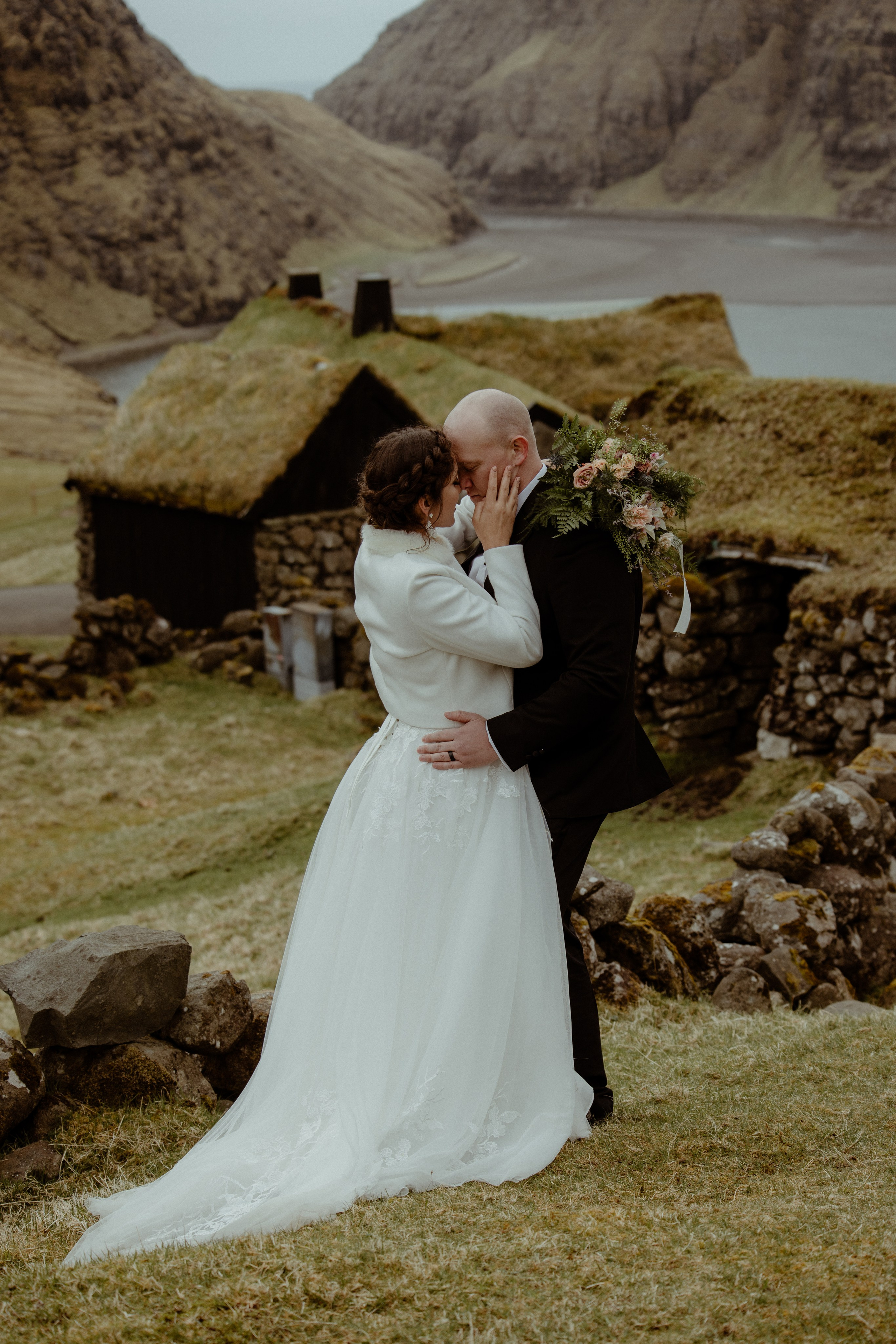 Elope at Faroe islands to celebrate 10 years anniversary. Iceland elopement photo and video | Nikolaichik Photo