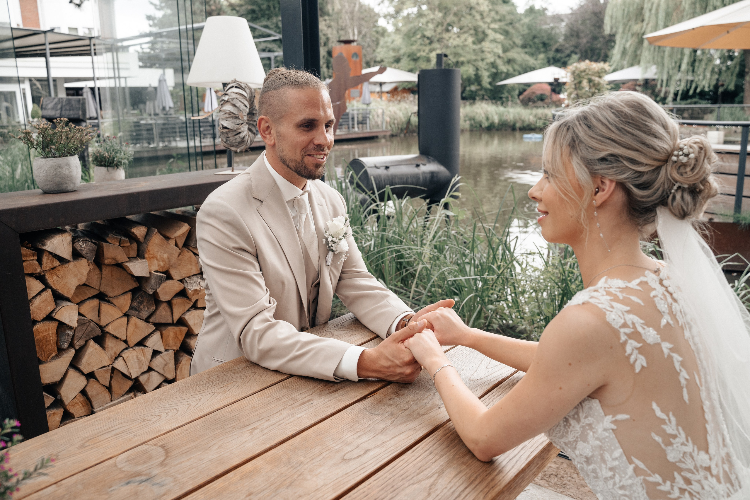 N & S  im Wellings Parkhotel & Lufre. Wedding Photographer Germany