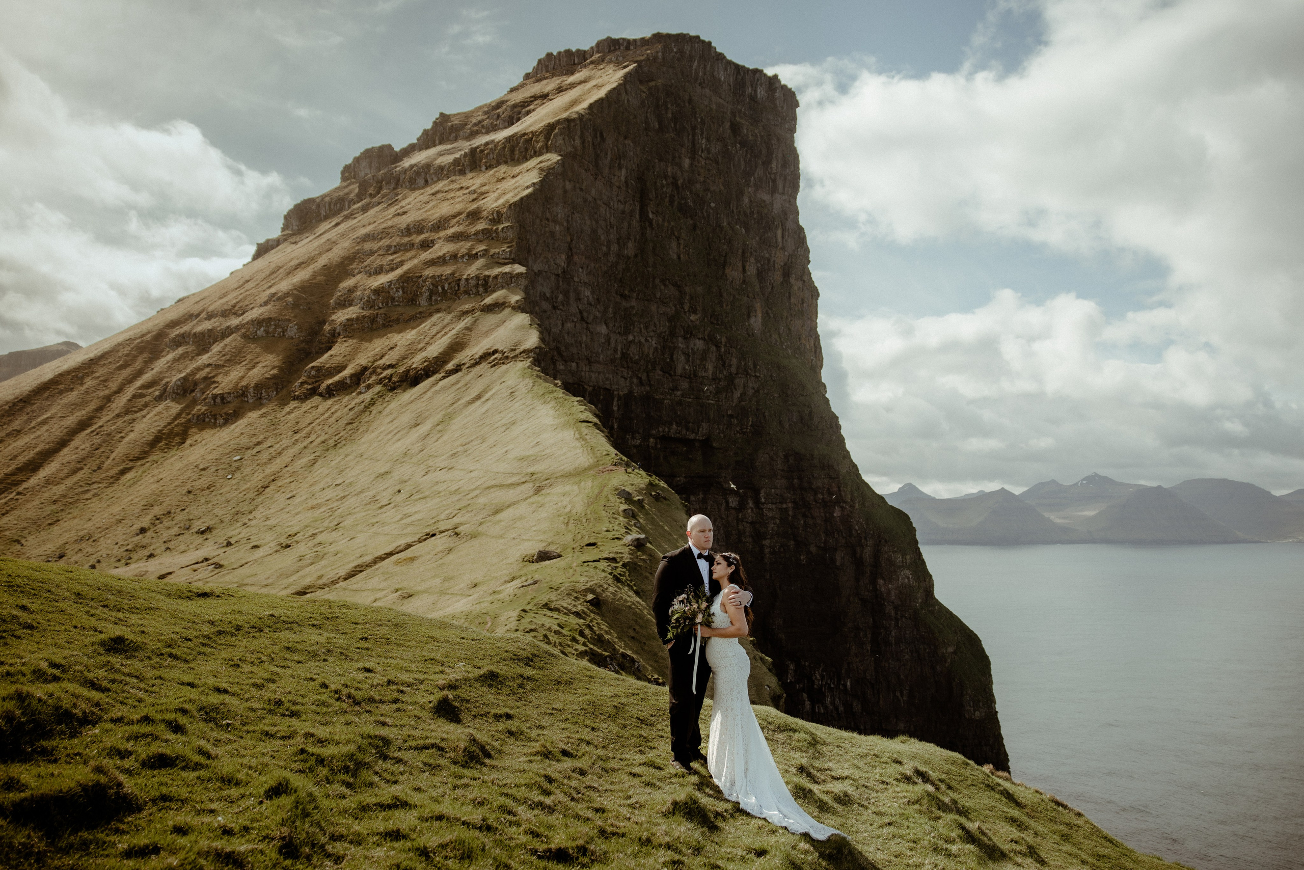 Elope at Faroe islands to celebrate 10 years anniversary. Iceland elopement photo and video | Nikolaichik Photo