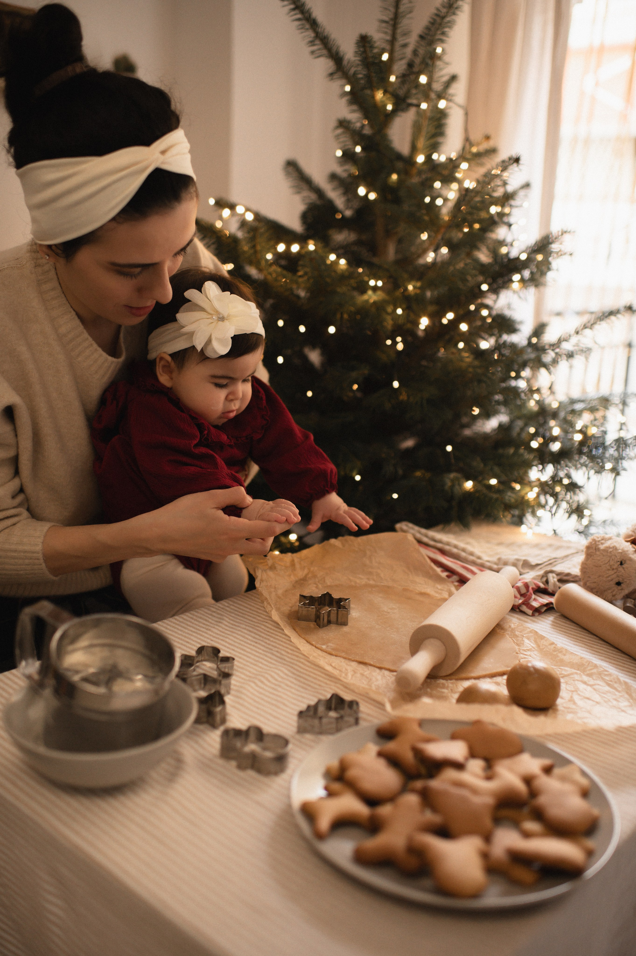First Christmas. Family, children, portrait, and event photography in Thessaloniki