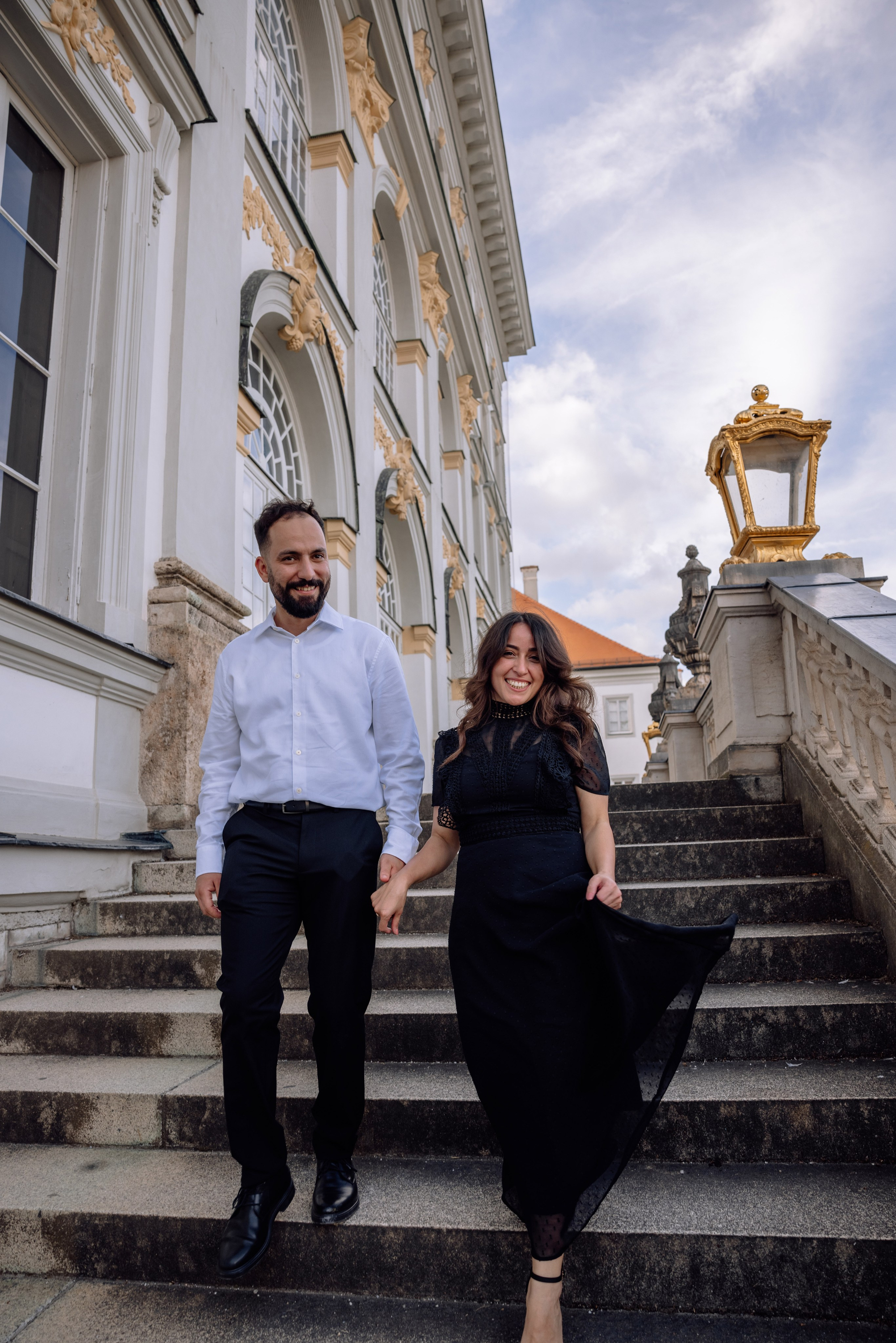Antrag am Schloss Nymphenburg. Hochzeitsfotograf München Taufe Familienfotograf Tanja Mauke