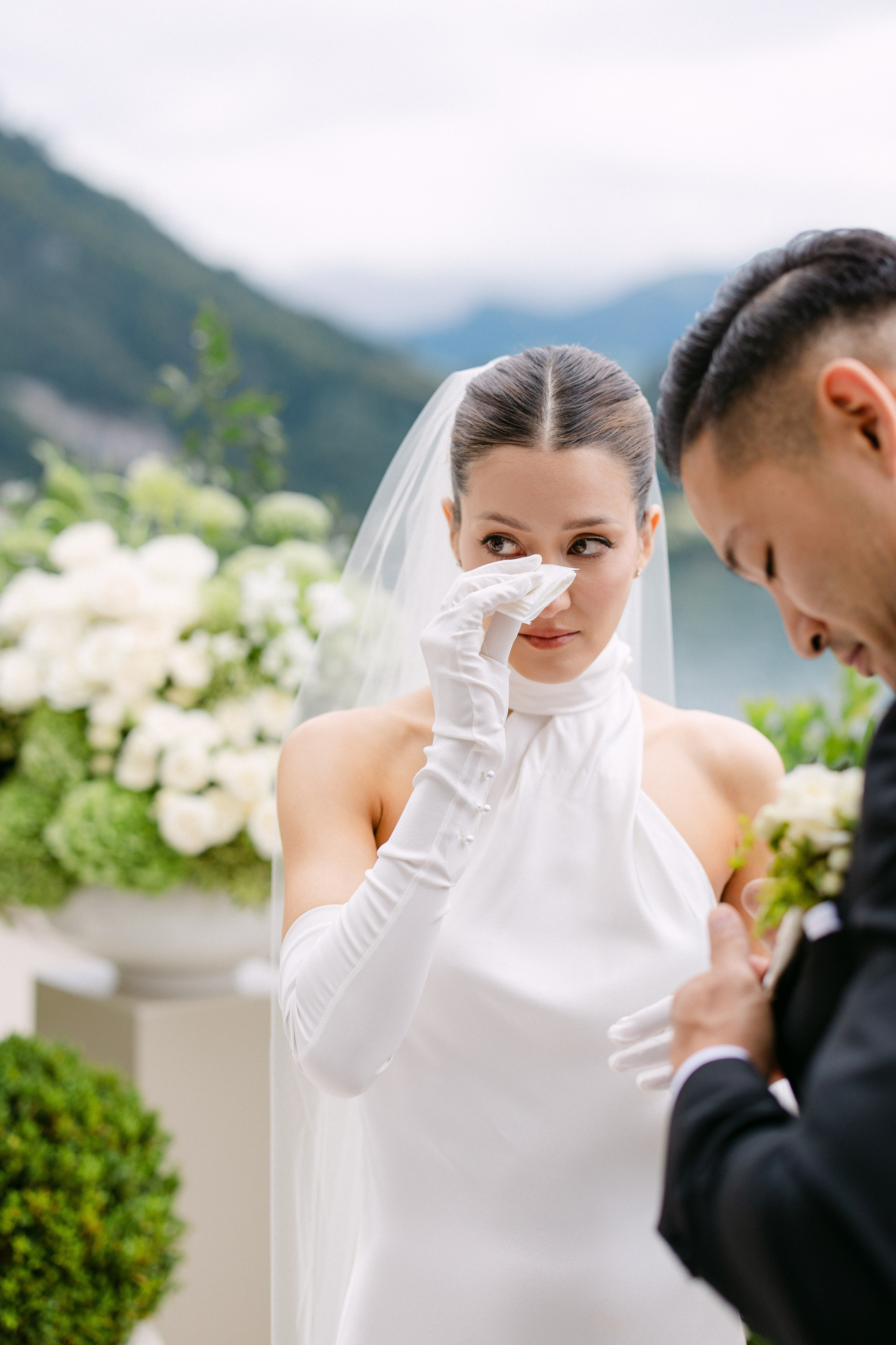 Intimate wedding at Parkhotel Vitznau on Lake Lucerne. Wedding and Family Photographer Switzerland and Italy. Valeria Diaz