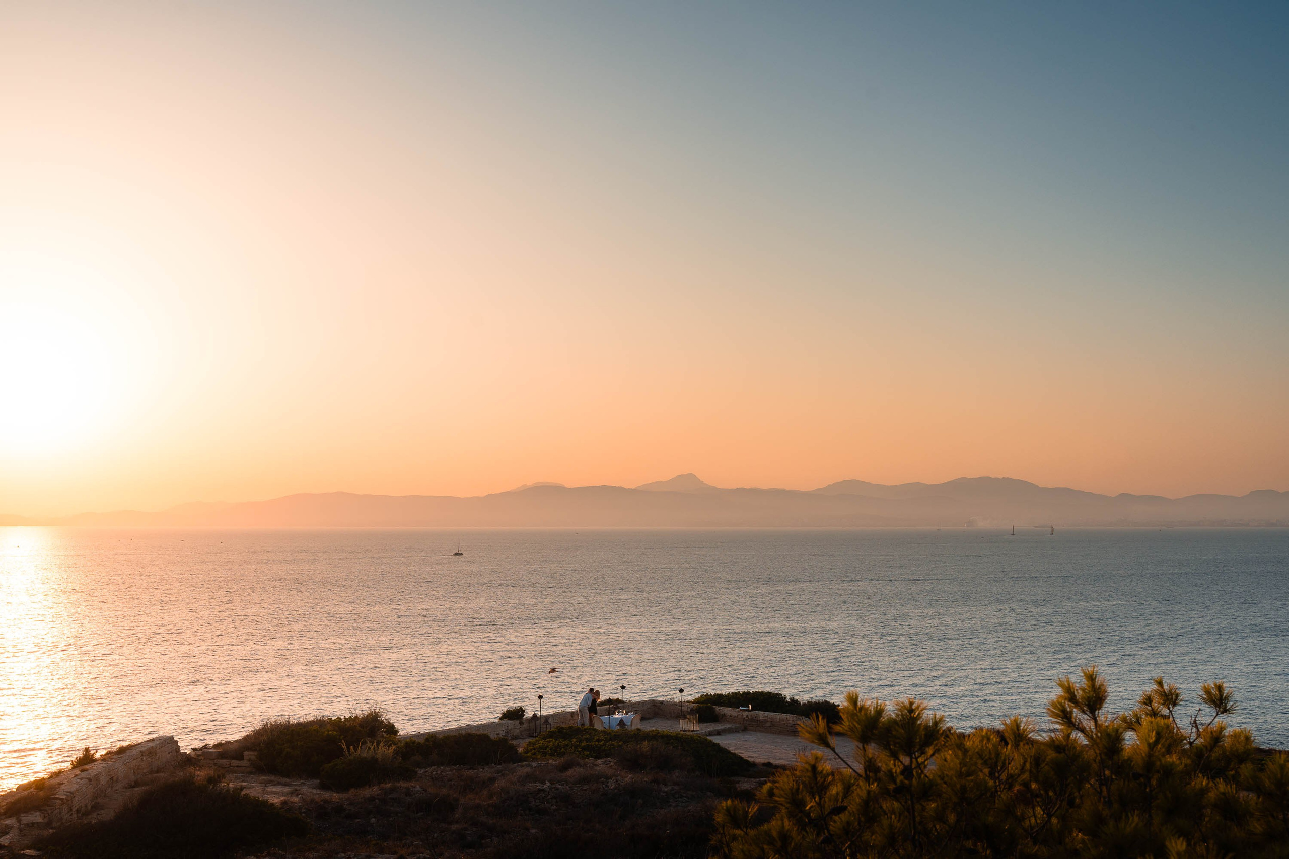 Perfect Marriage Proposal at Cap Rocat Hotel. Mallorca Wedding, Corporate & Social Photographer