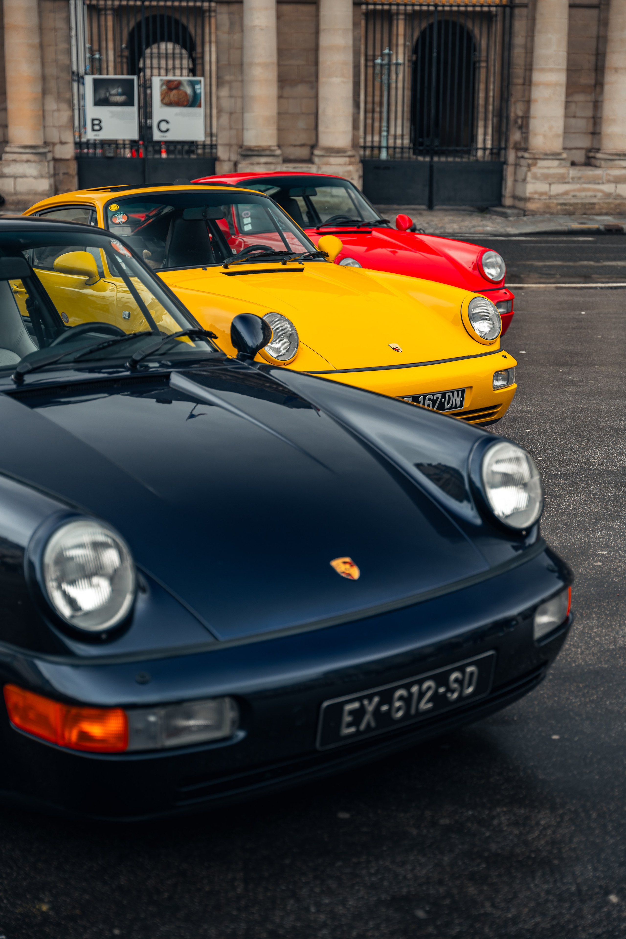 Porsches 964 Turbo. Photographe de voitures à Paris — Vitalii Motruk