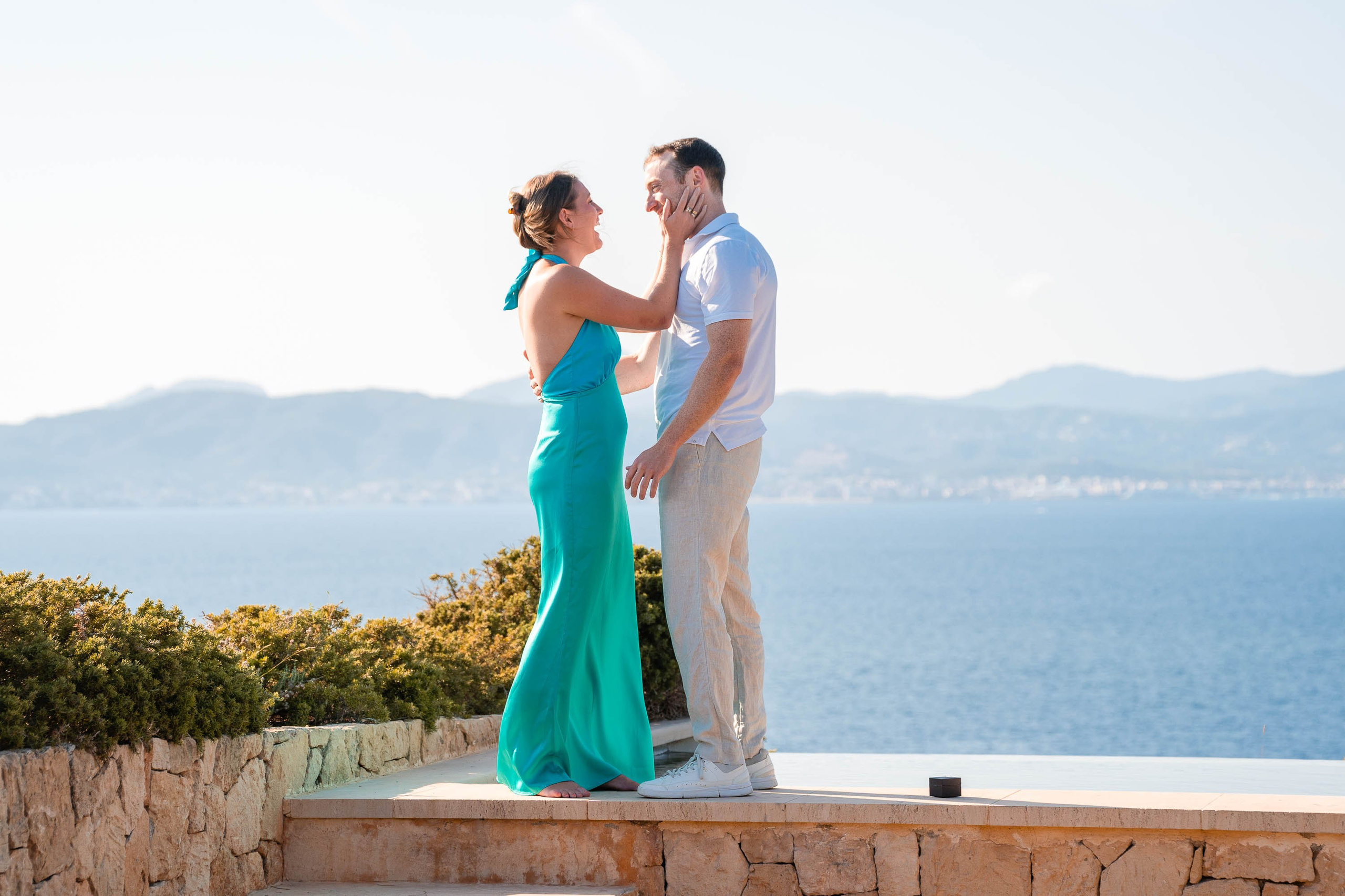 A Wedding Proposal in Mallorca in Cap Rocat. Mallorca Wedding, Corporate & Social Photographer