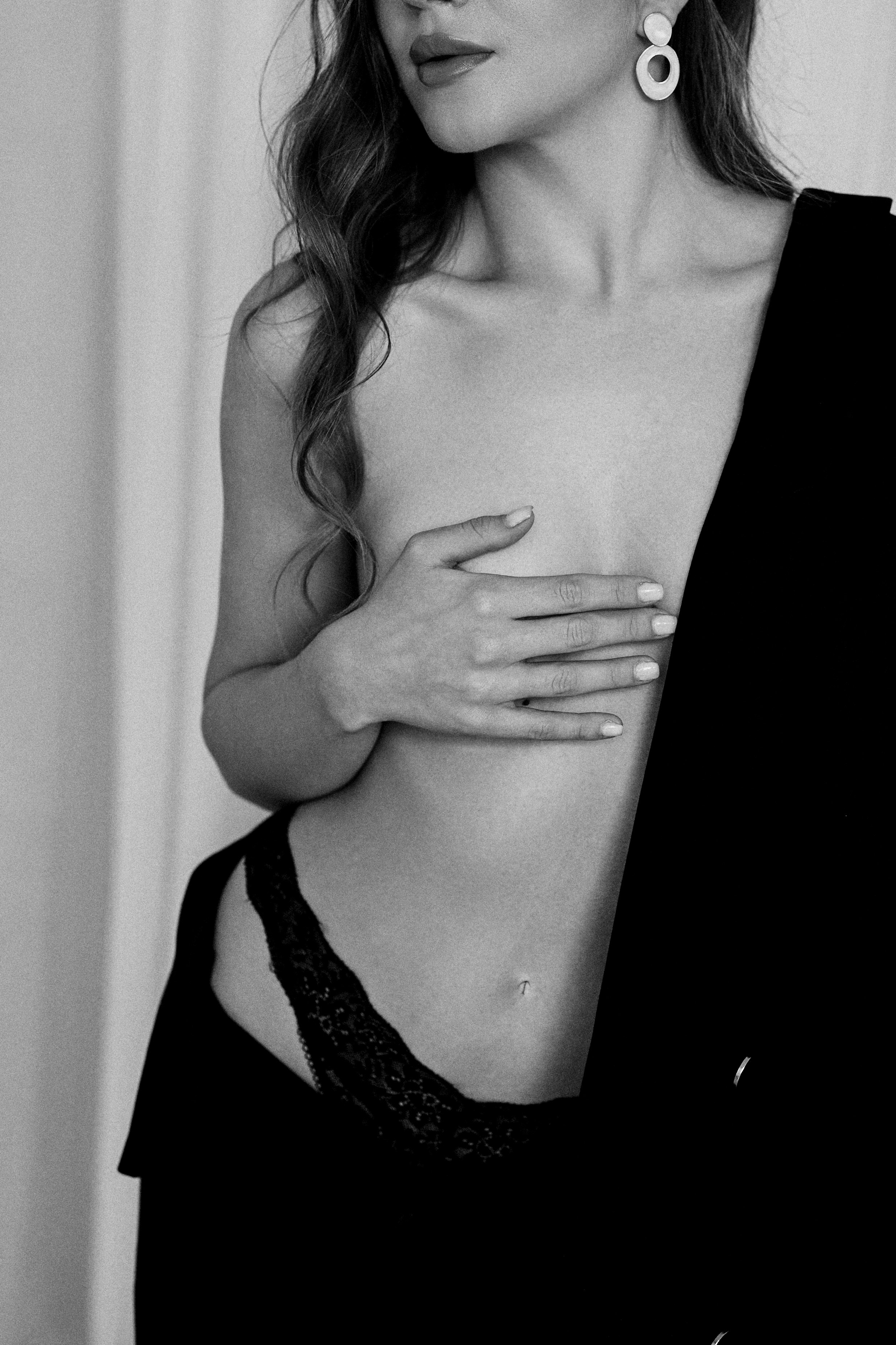 Анна. Черно-белый портрет. Фотограф в Барселоне Жанна Захарченко