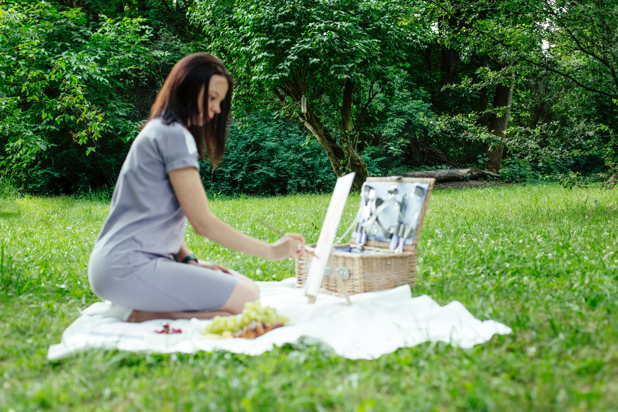 Артпикник в парке. Фотограф в Варшаве Алена Валькович-Найдион