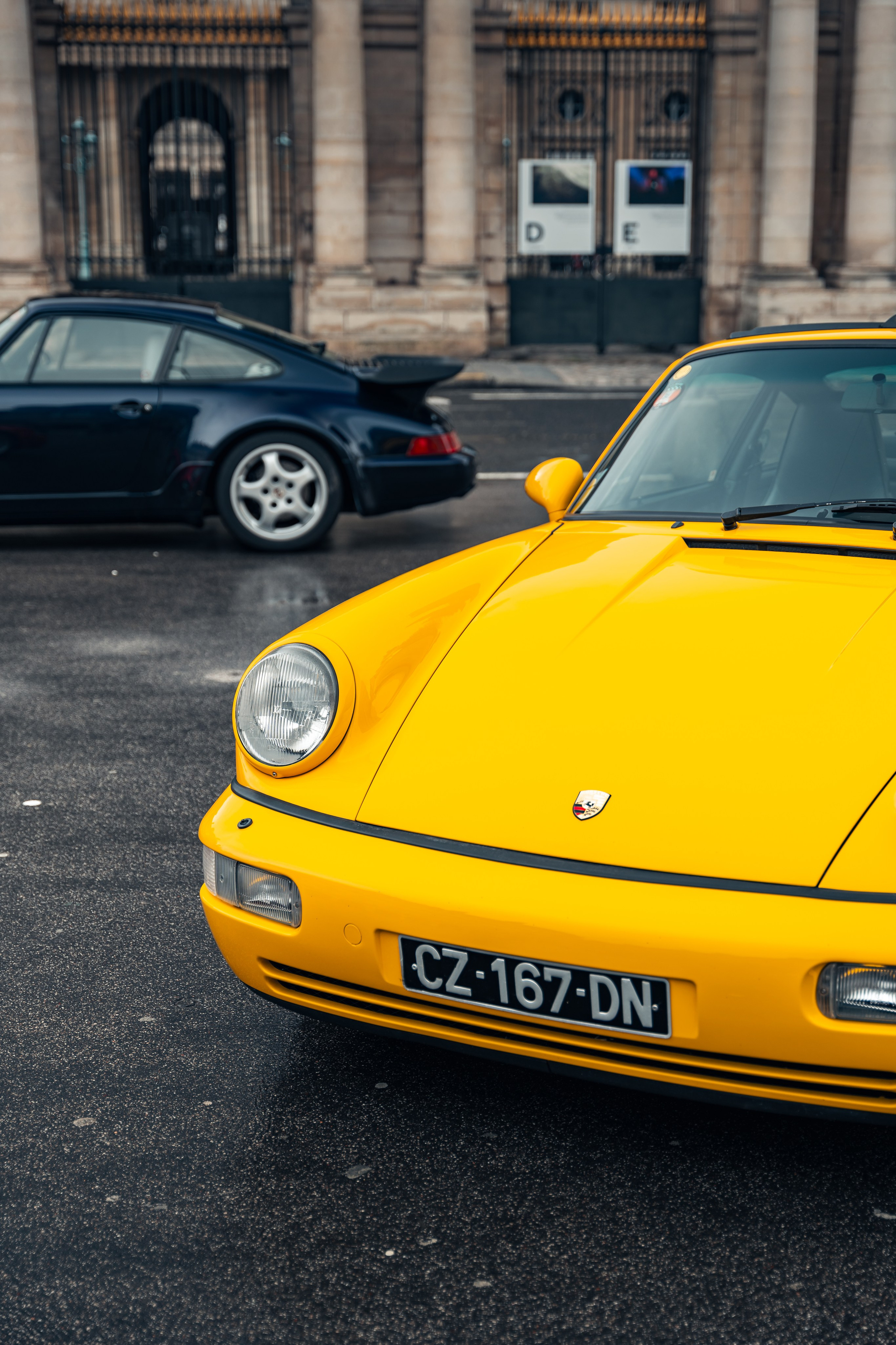 Porsches 964 Turbo. Photographe de voitures à Paris — Vitalii Motruk