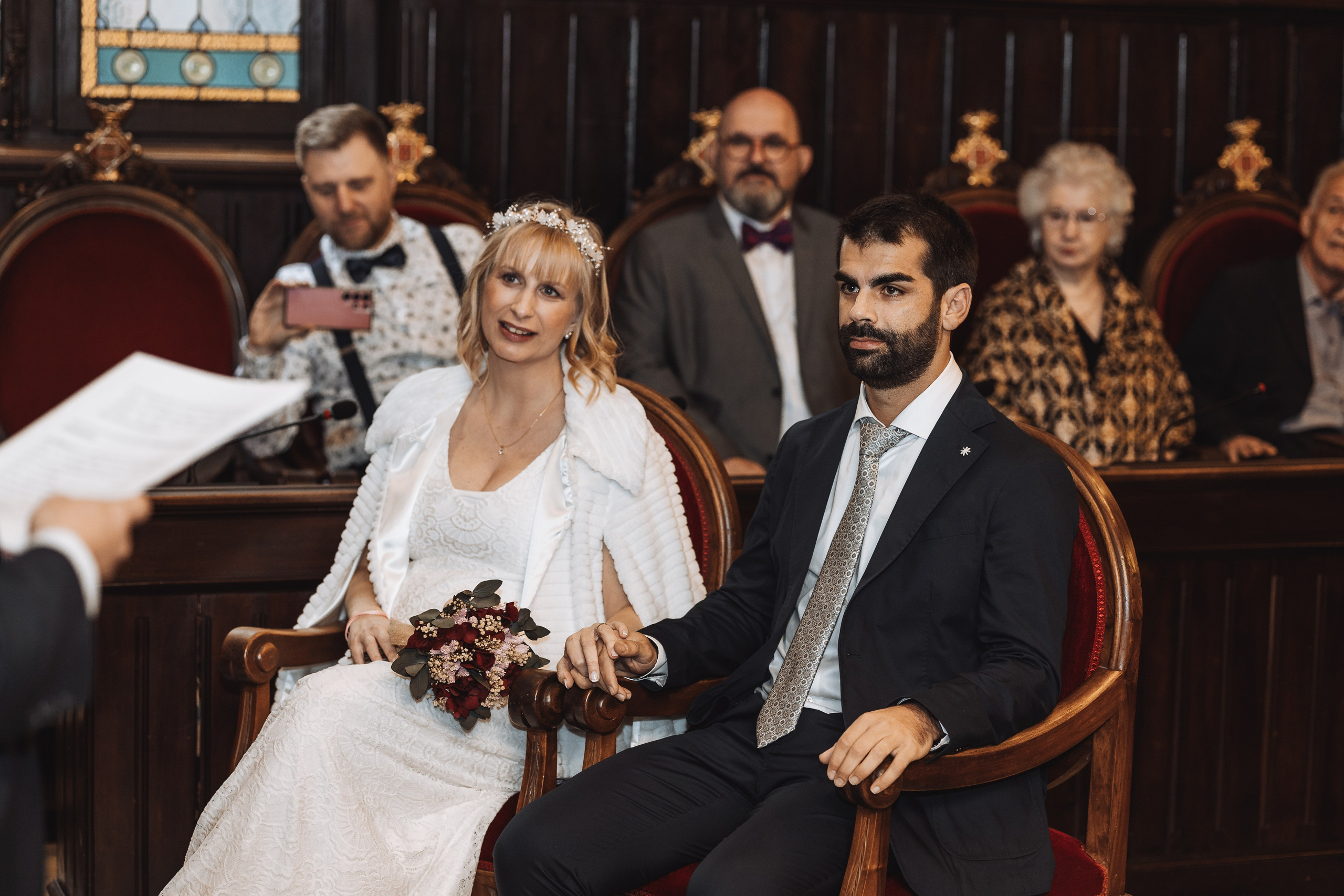 Sarah+Marc, 23.11.2024, Ayuntamiento de Girona. Fotógrafa de bodas en Cataluña