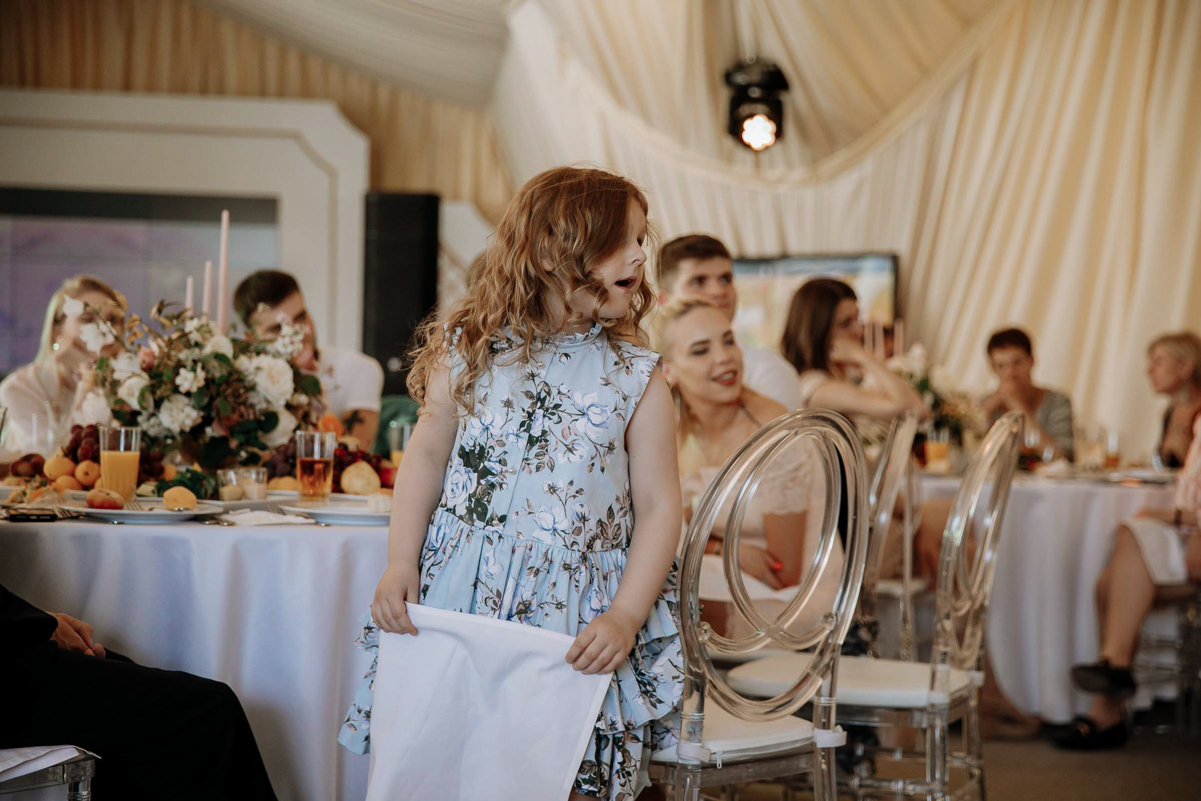 Guests at reception, by Tanya Bodgan, Bude wedding photography.
