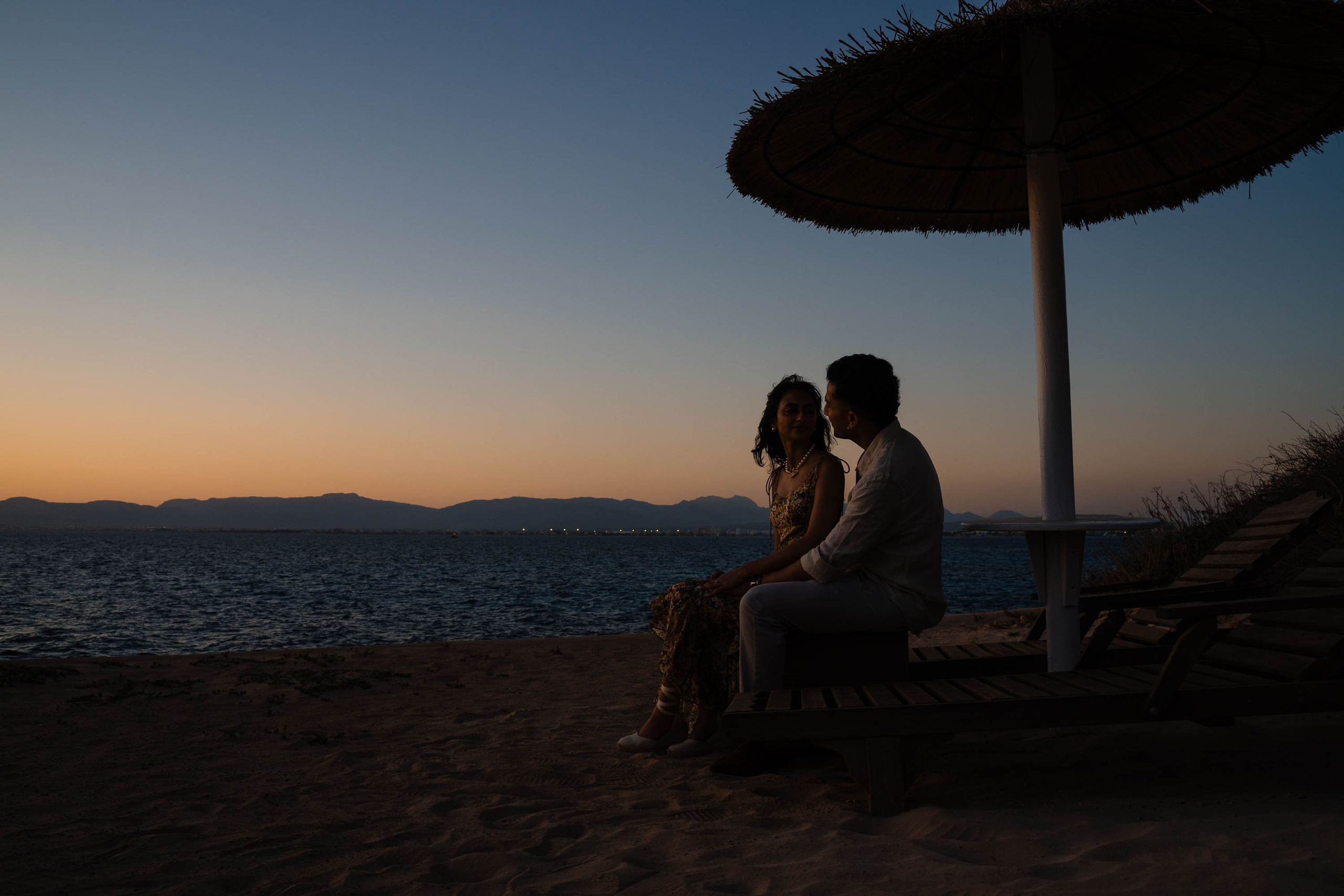 Dusk Wedding Proposal in Cap Rocat with UK clients. Mallorca Wedding, Corporate & Social Photographer