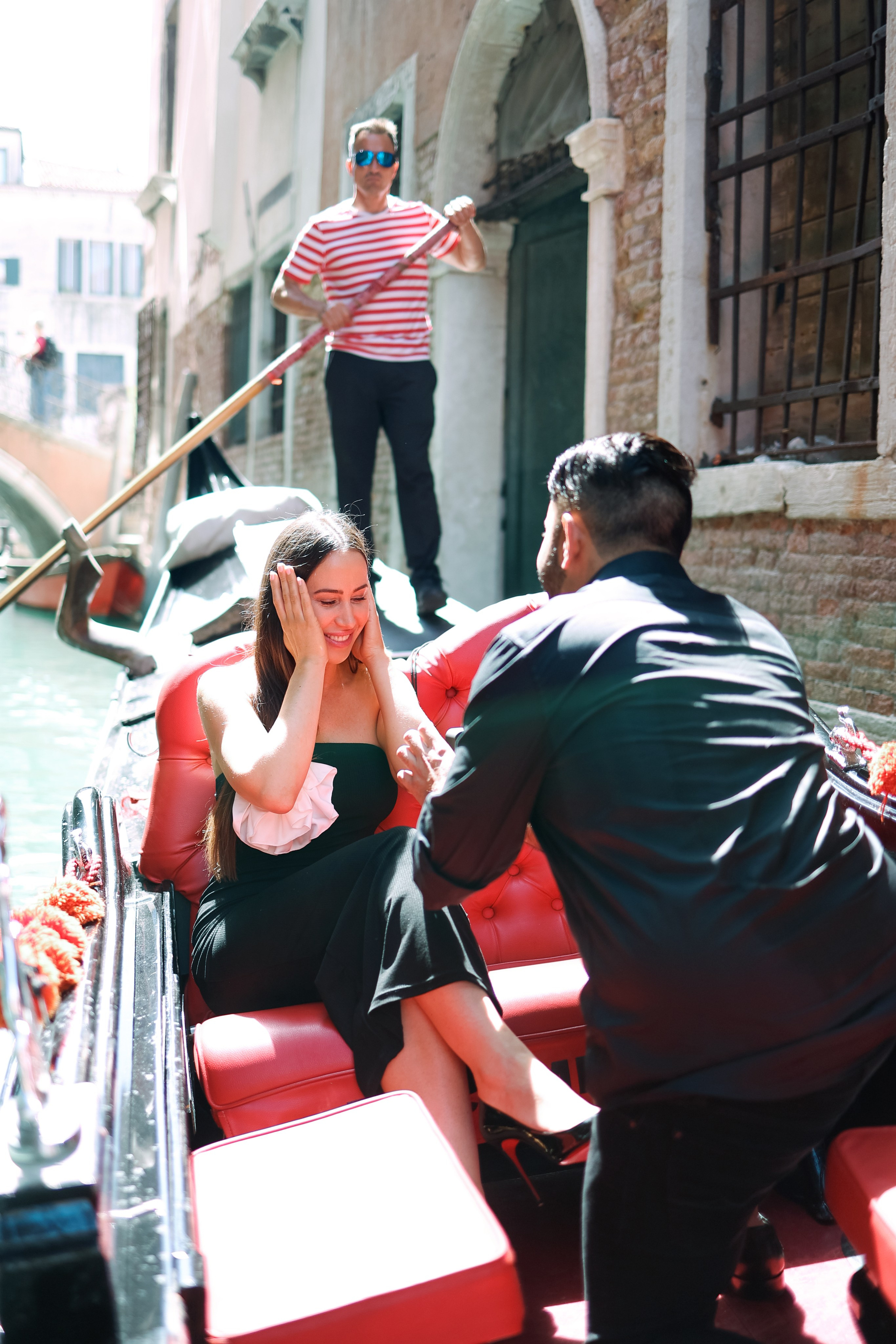 Marriage proposal in Venice 