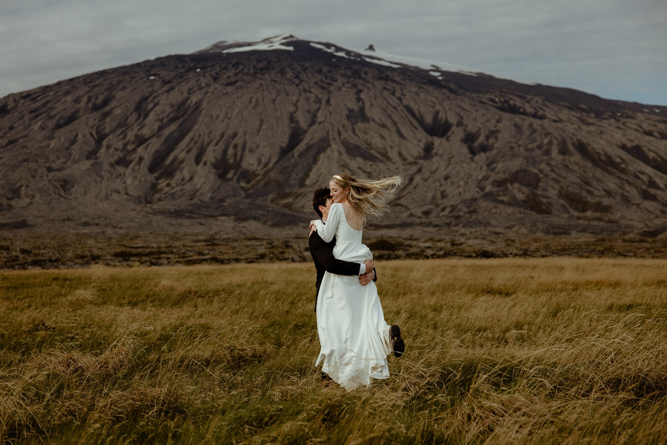 Iceland elopement at Budir Black Church | Snæfellsnes wedding by Iceland elopement photographer & videographer. Iceland elopement photographer & videographer