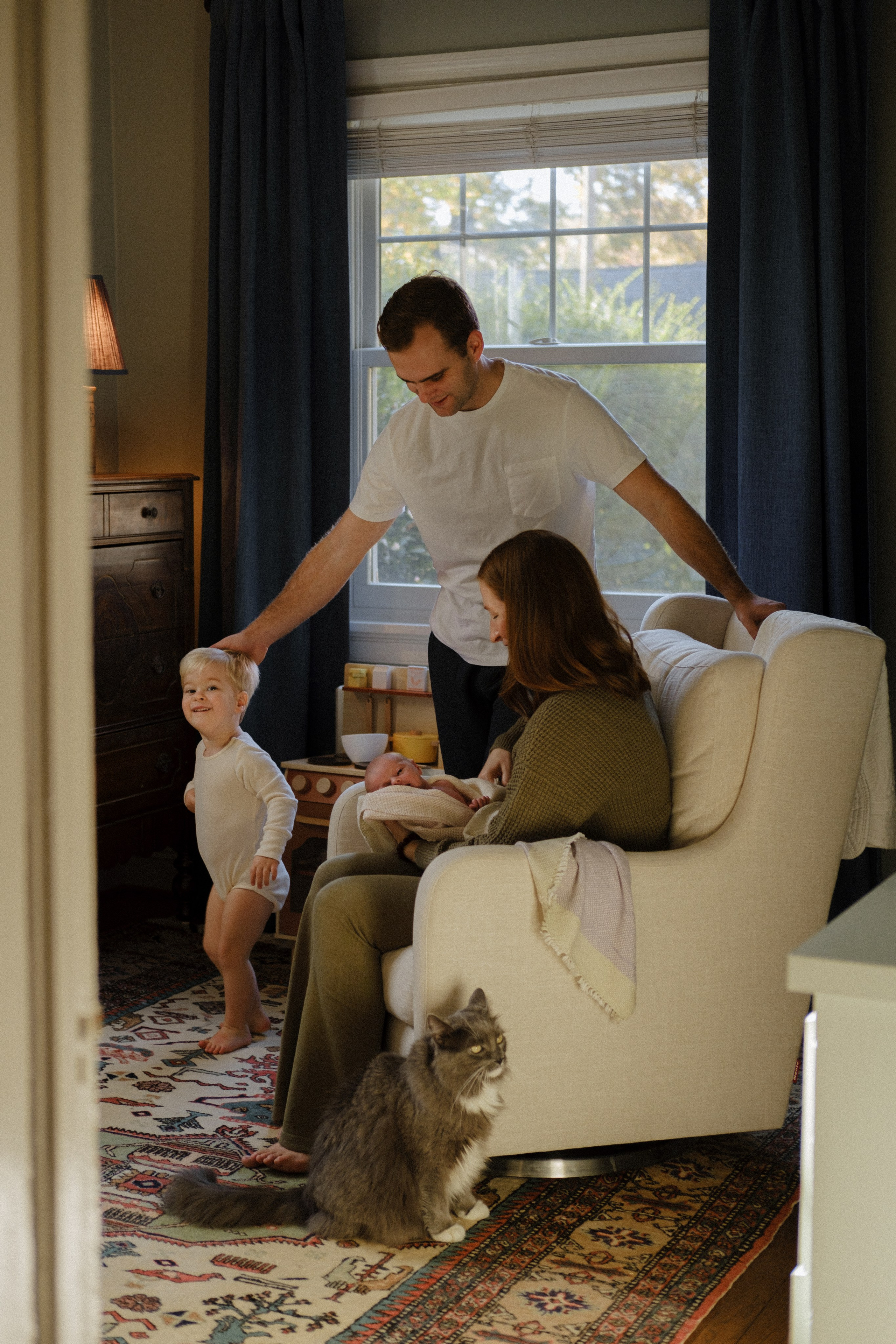 In-home documentary style family photo session in Richmond, VA