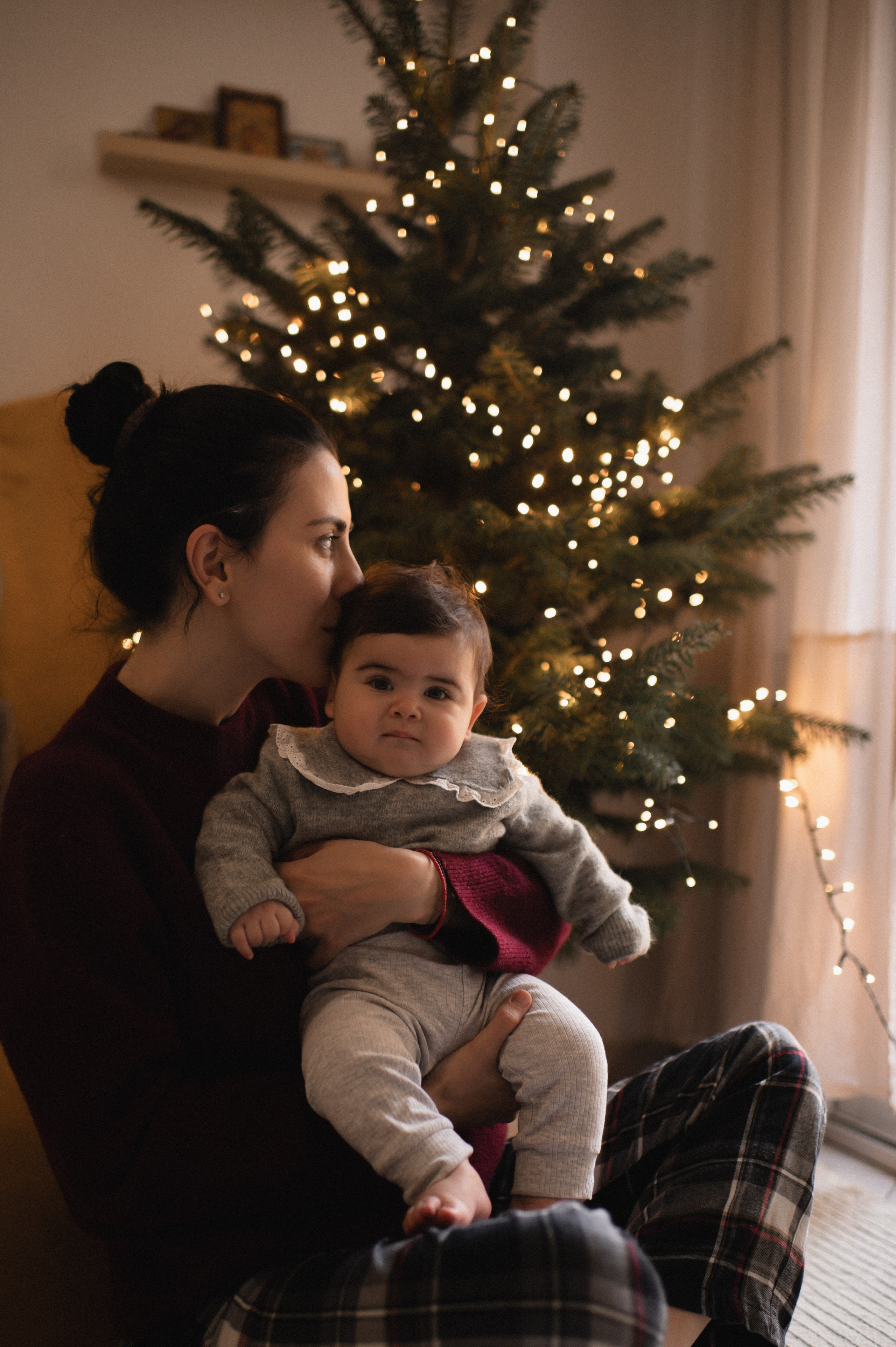 First Christmas. Family, children, portrait, and event photography in Thessaloniki