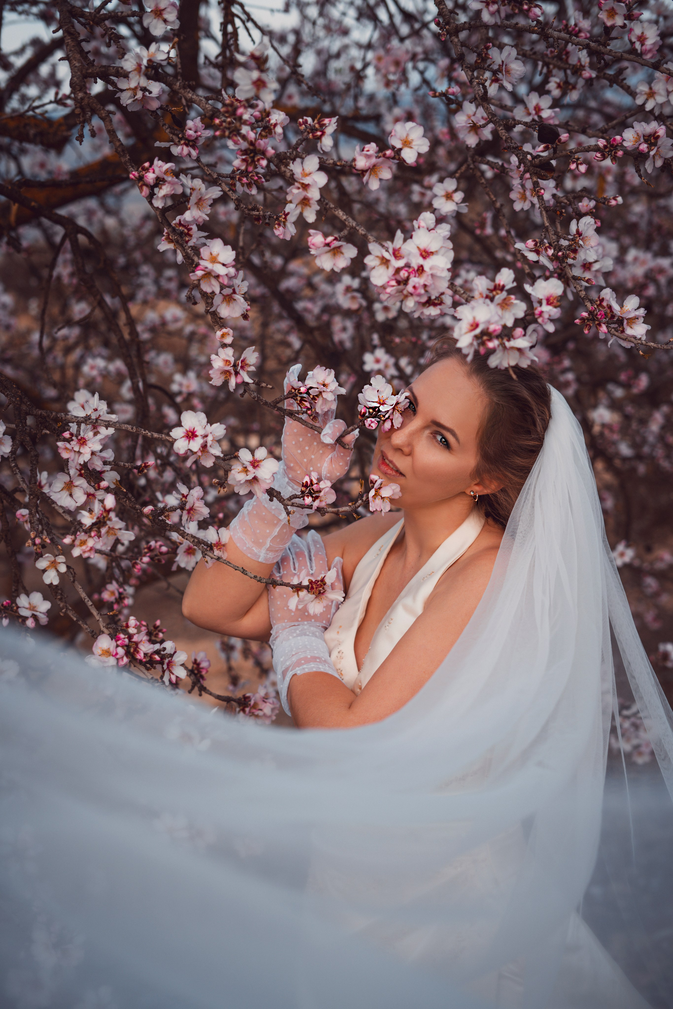Свадебная прогулка в цветущем миндале. Анастасия Благова — Твой фотограф в Малаге 🇪🇸