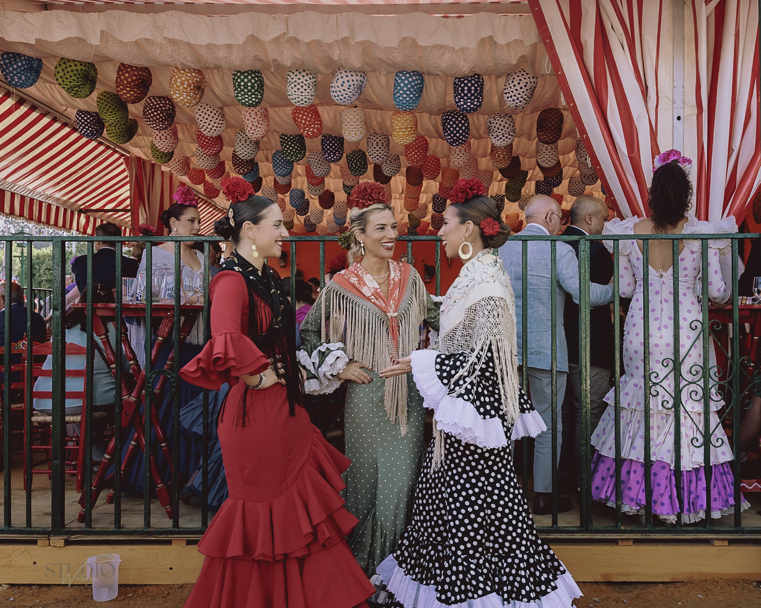 Sesión de fotos en feria de Abril de Sevilla. Inicio