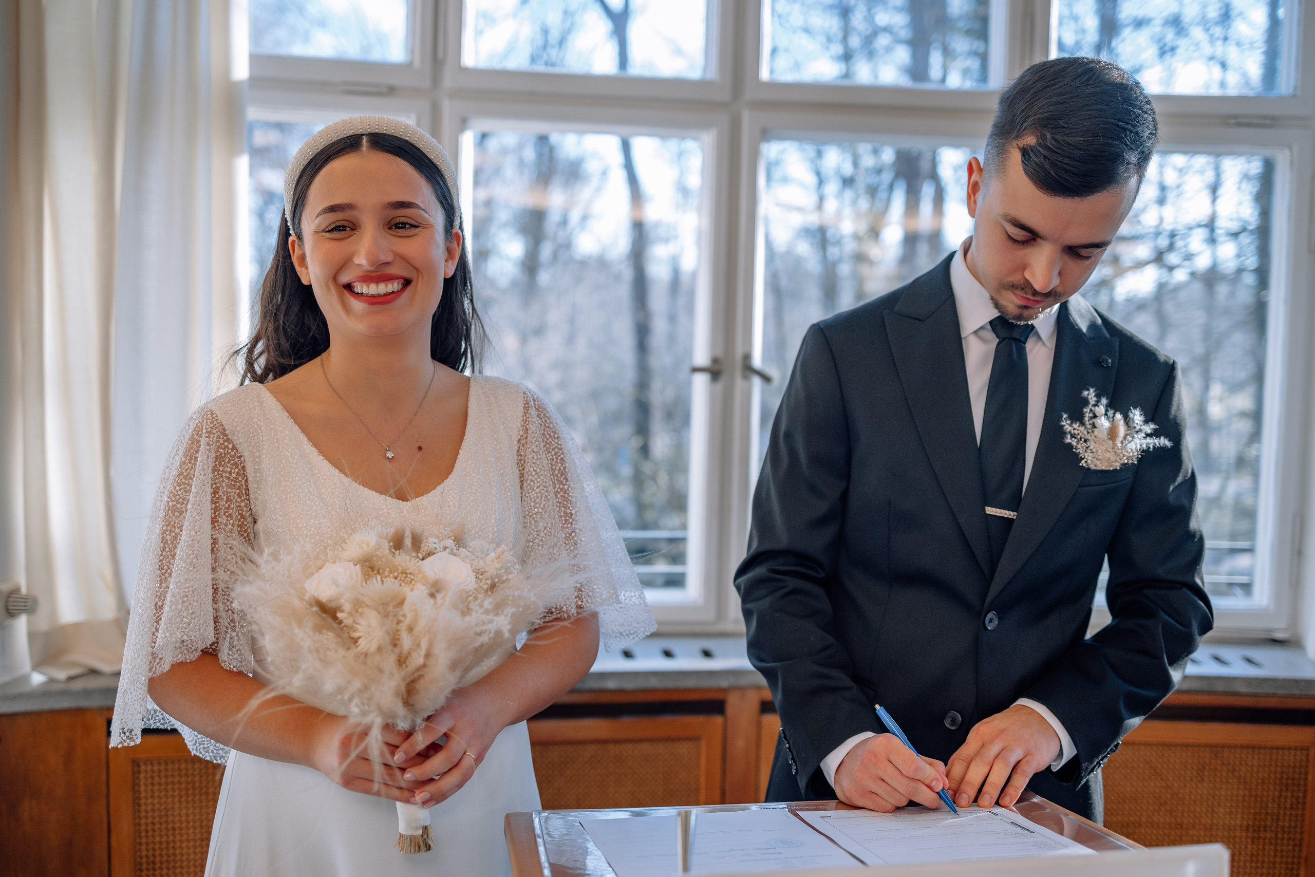 Elegante Trauung im Standesamt Schwabing | Hochzeitsreportage. Hochzeitsfotograf München Taufe Familienfotograf Tanja Mauke