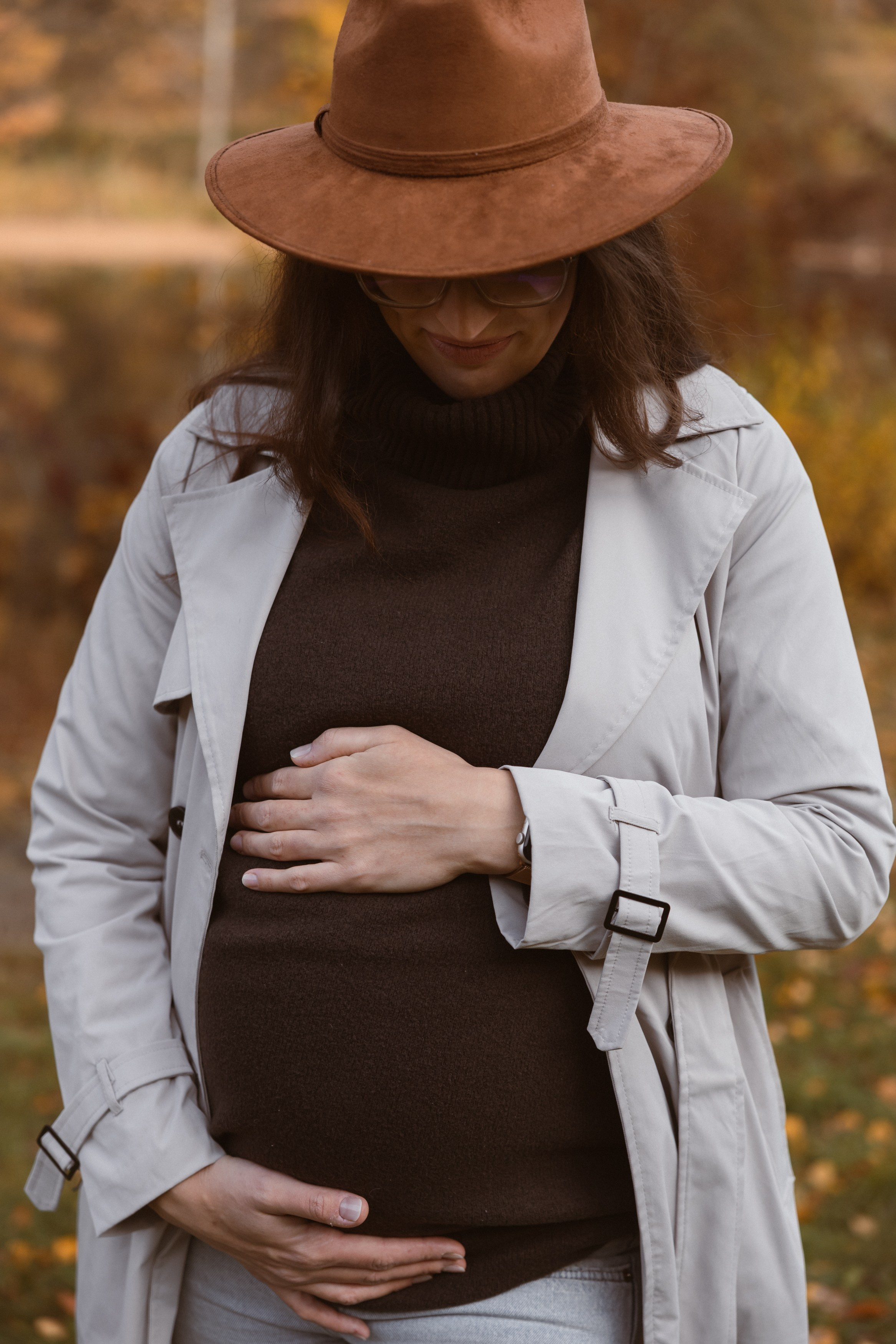Podzimní těhotenské focení. Lifestyle a rodinná fotografka v Pisku Oxana Telupilova