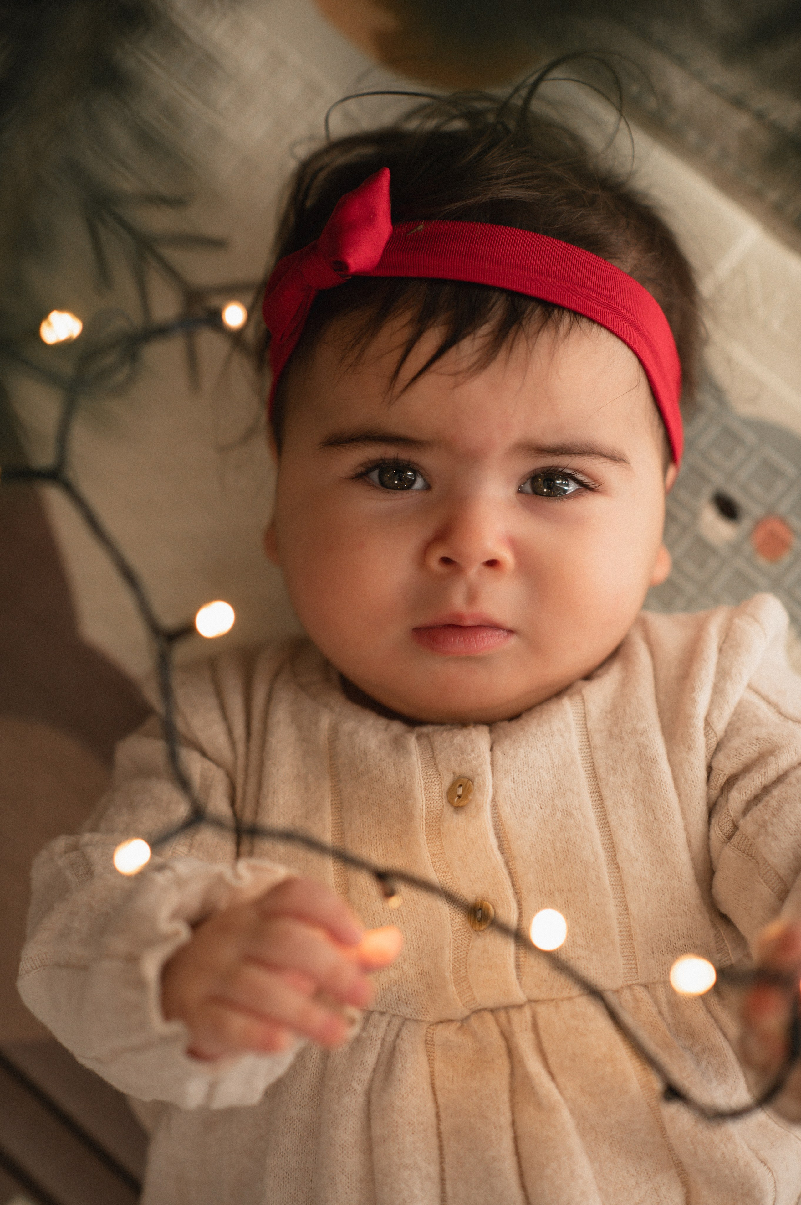 First Christmas. Family, children, portrait, and event photography in Thessaloniki