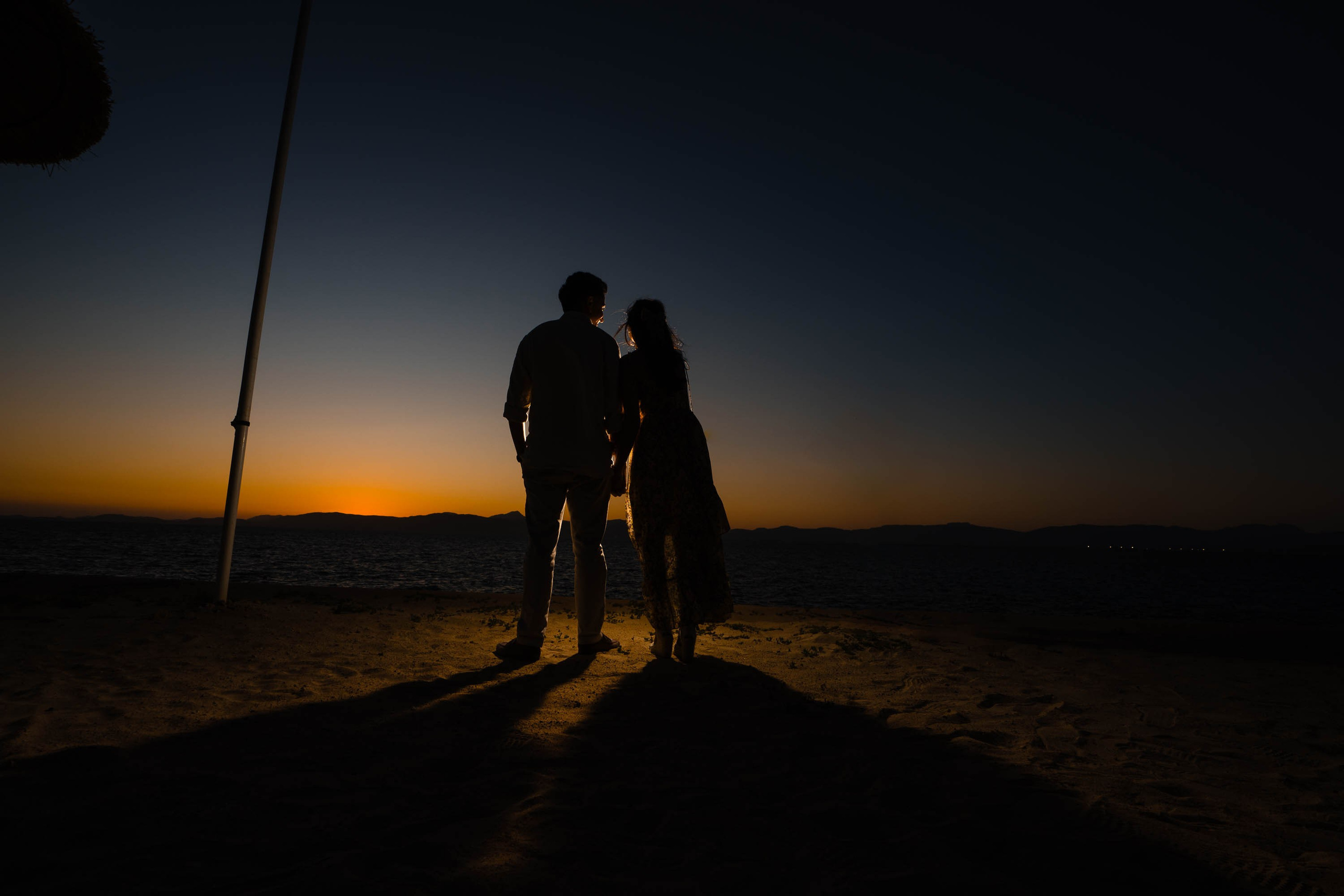 Dusk Wedding Proposal in Cap Rocat with UK clients. Mallorca Wedding, Corporate & Social Photographer