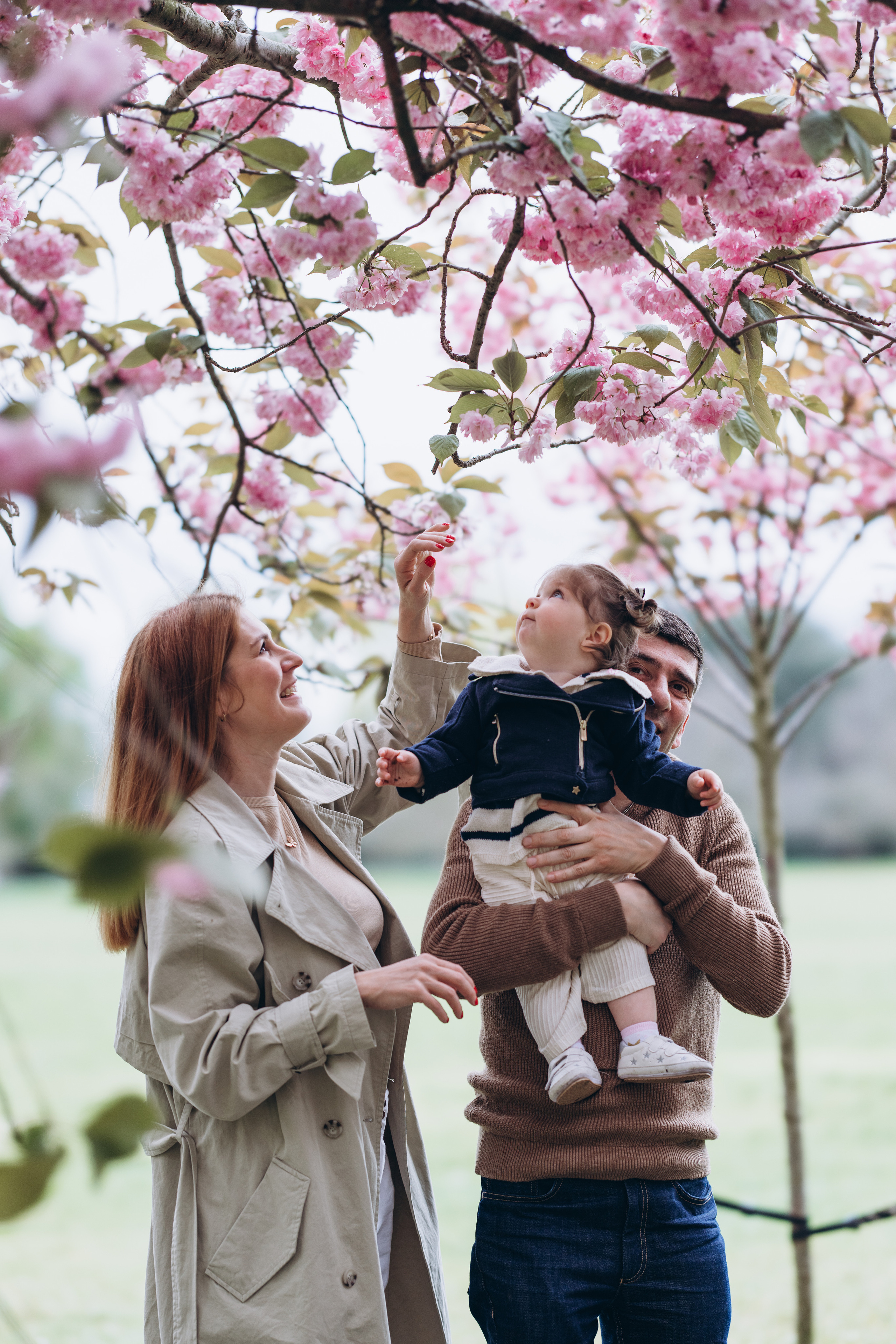 Sofia with parents (Greenwich Park). Anastasia Klink, Photographer in London