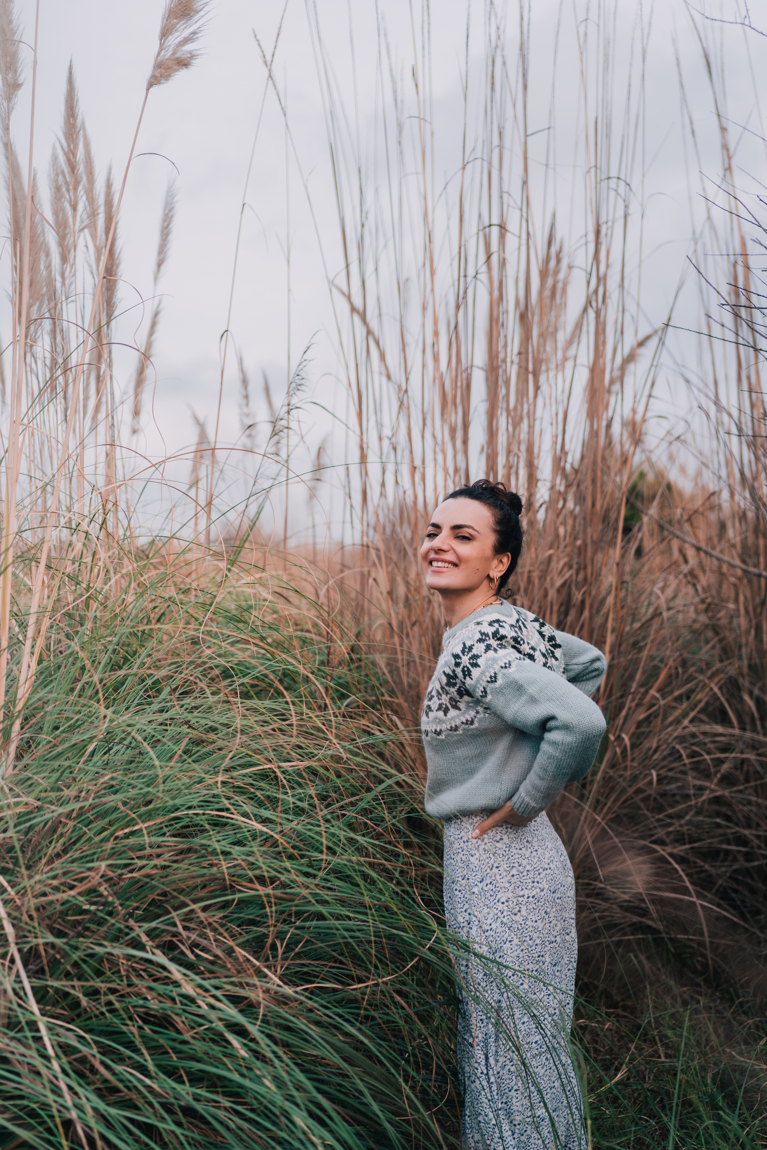 Yoga teacher Lile. Photographer Kristina Dorina