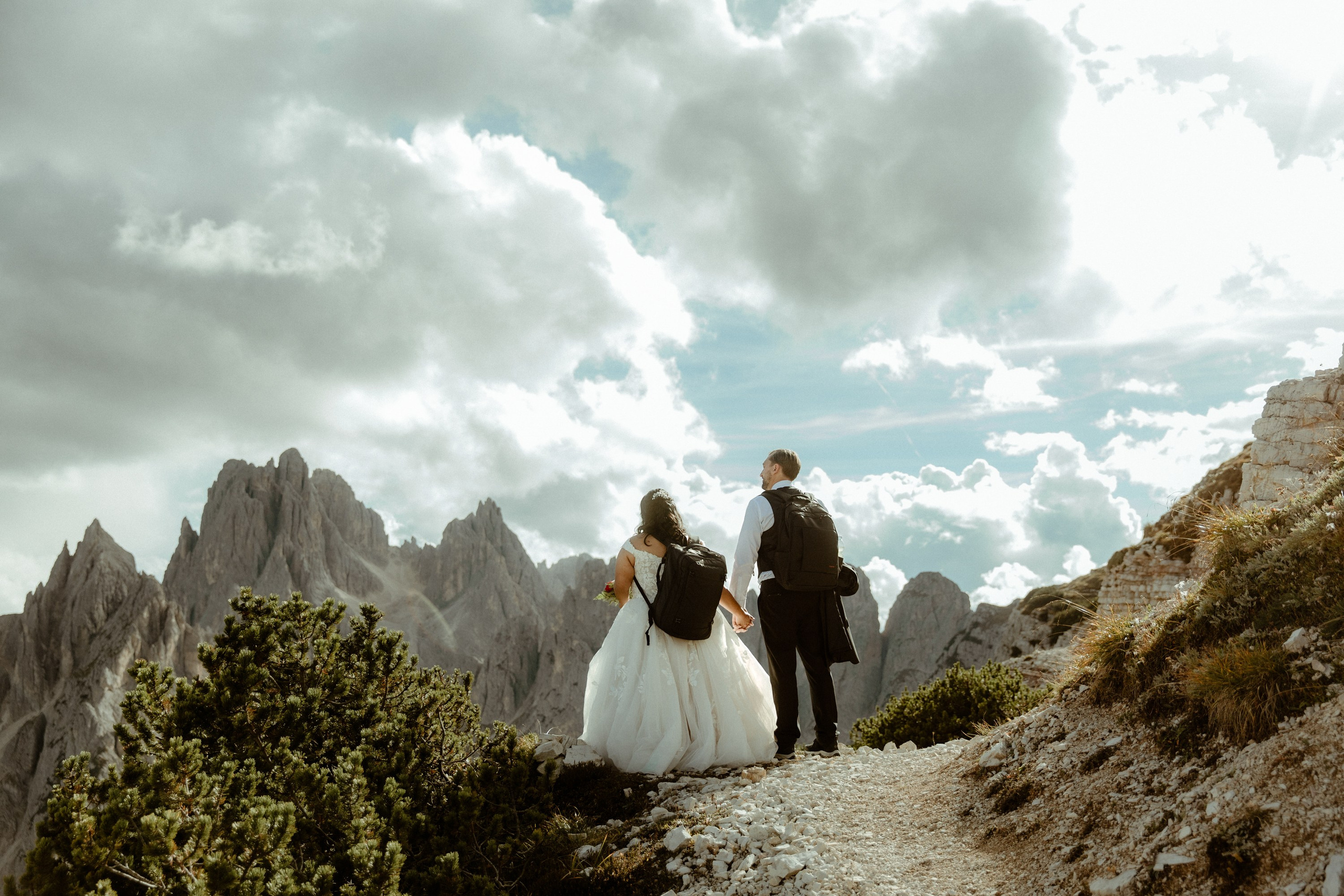 Secret Dolomites elopement at Lago di Braies & Cadini di Misurina | Best place to elope in Italy. Iceland elopement photographer & videographer