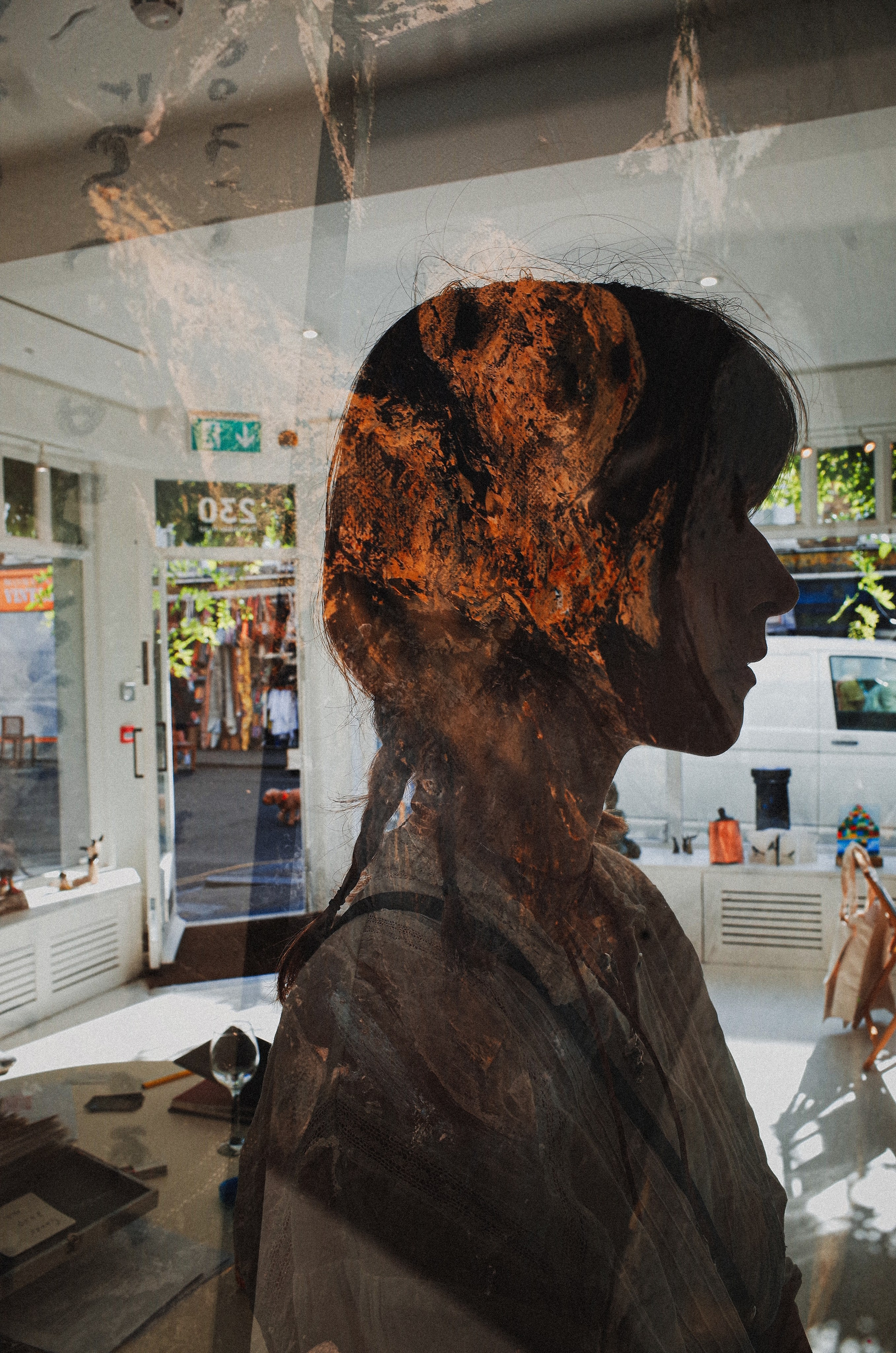 Art Touch performance. Victoria Dini. Art photography in London / Folkestone, UK