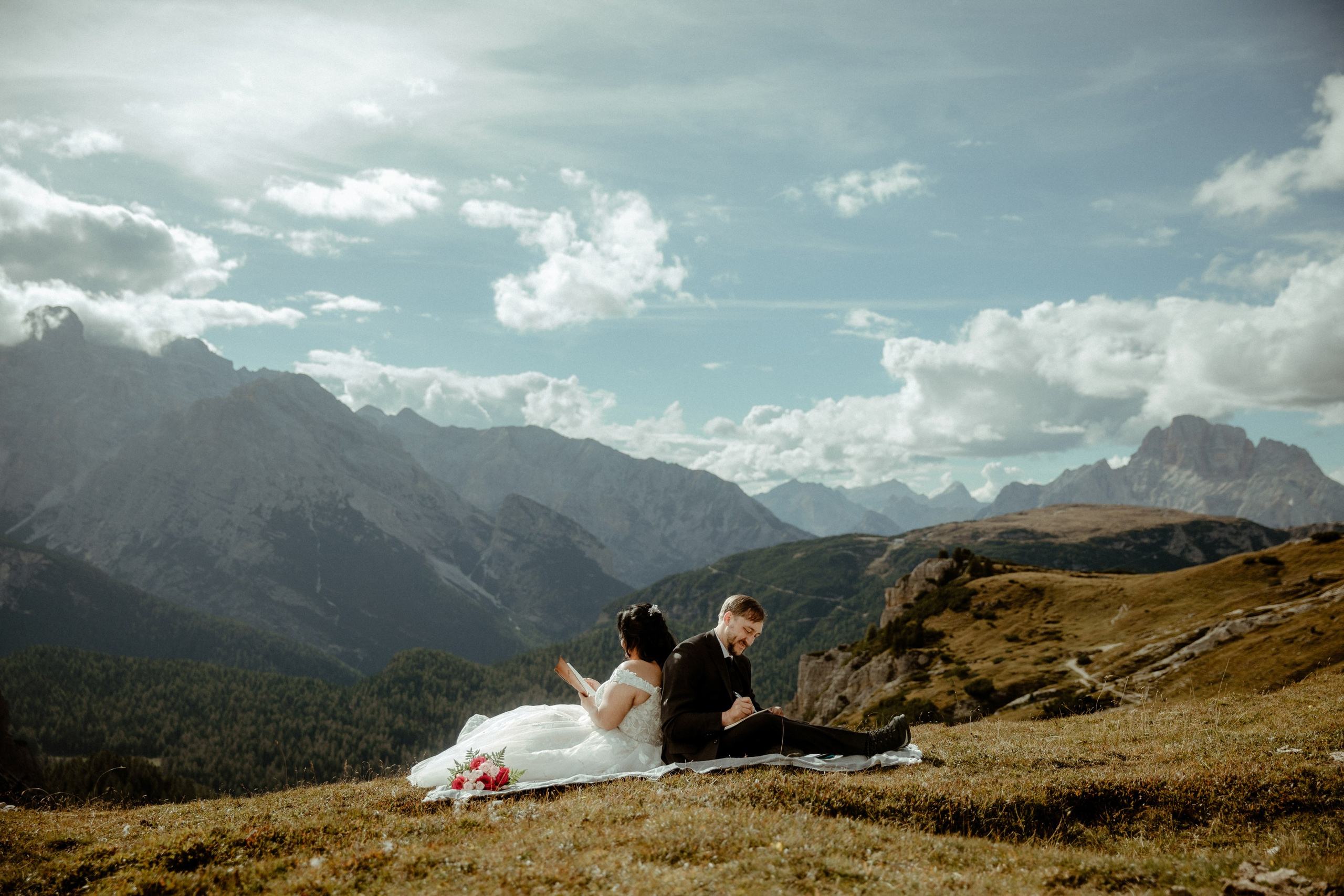 Secret Dolomites elopement at Lago di Braies & Cadini di Misurina | Best place to elope in Italy. Iceland elopement photographer & videographer
