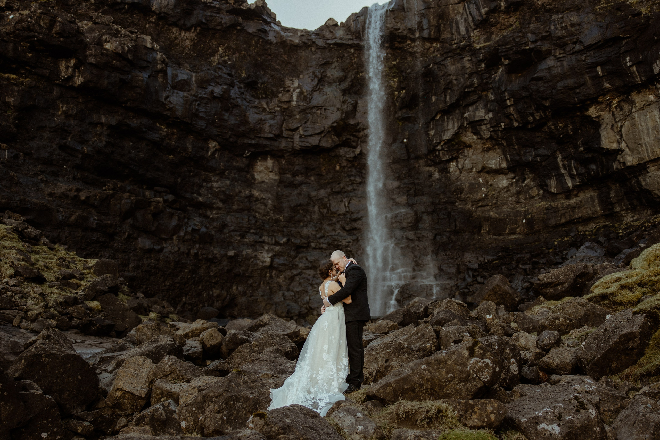 Elope at Faroe islands to celebrate 10 years anniversary. Iceland elopement photo and video | Nikolaichik Photo