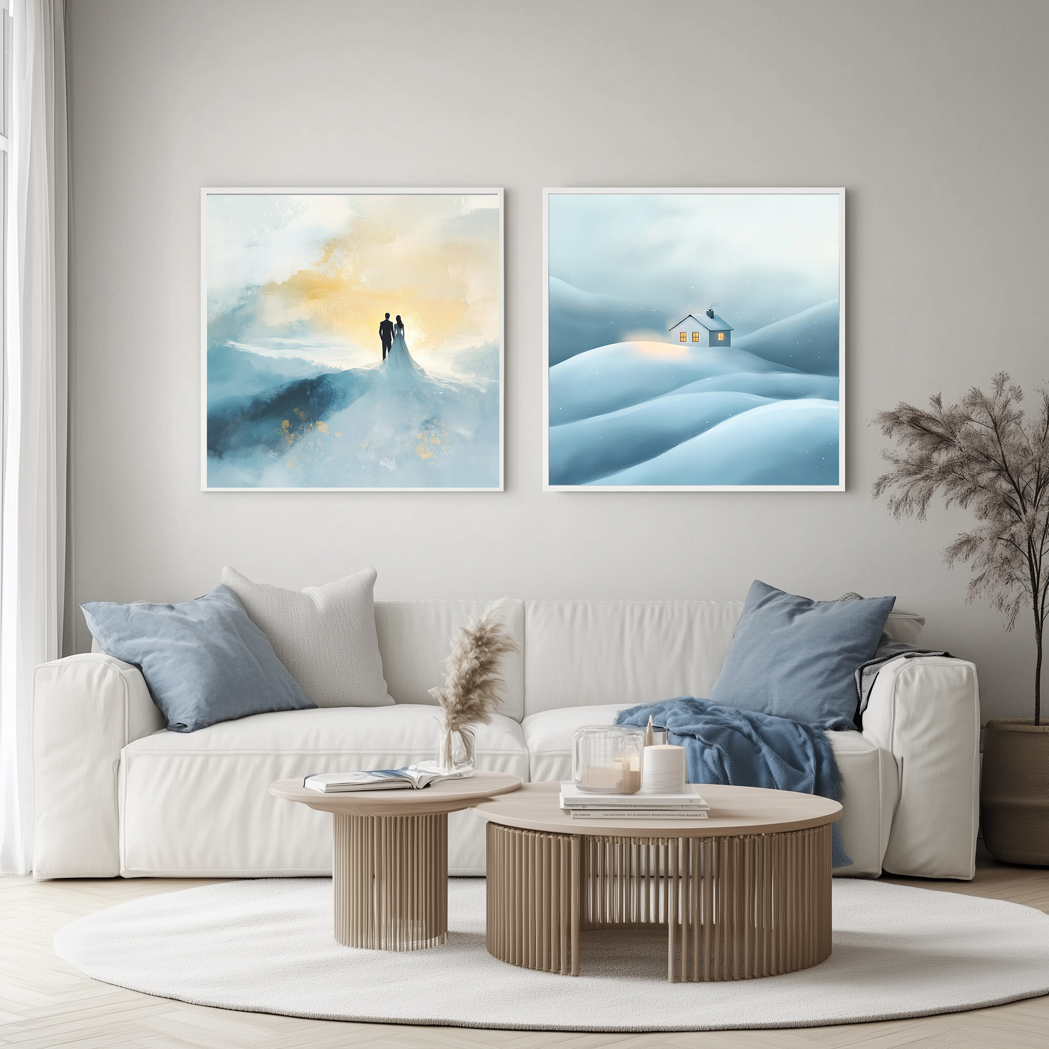 Silent symphony of winter. Lolly Shine. Contemporary digital artist