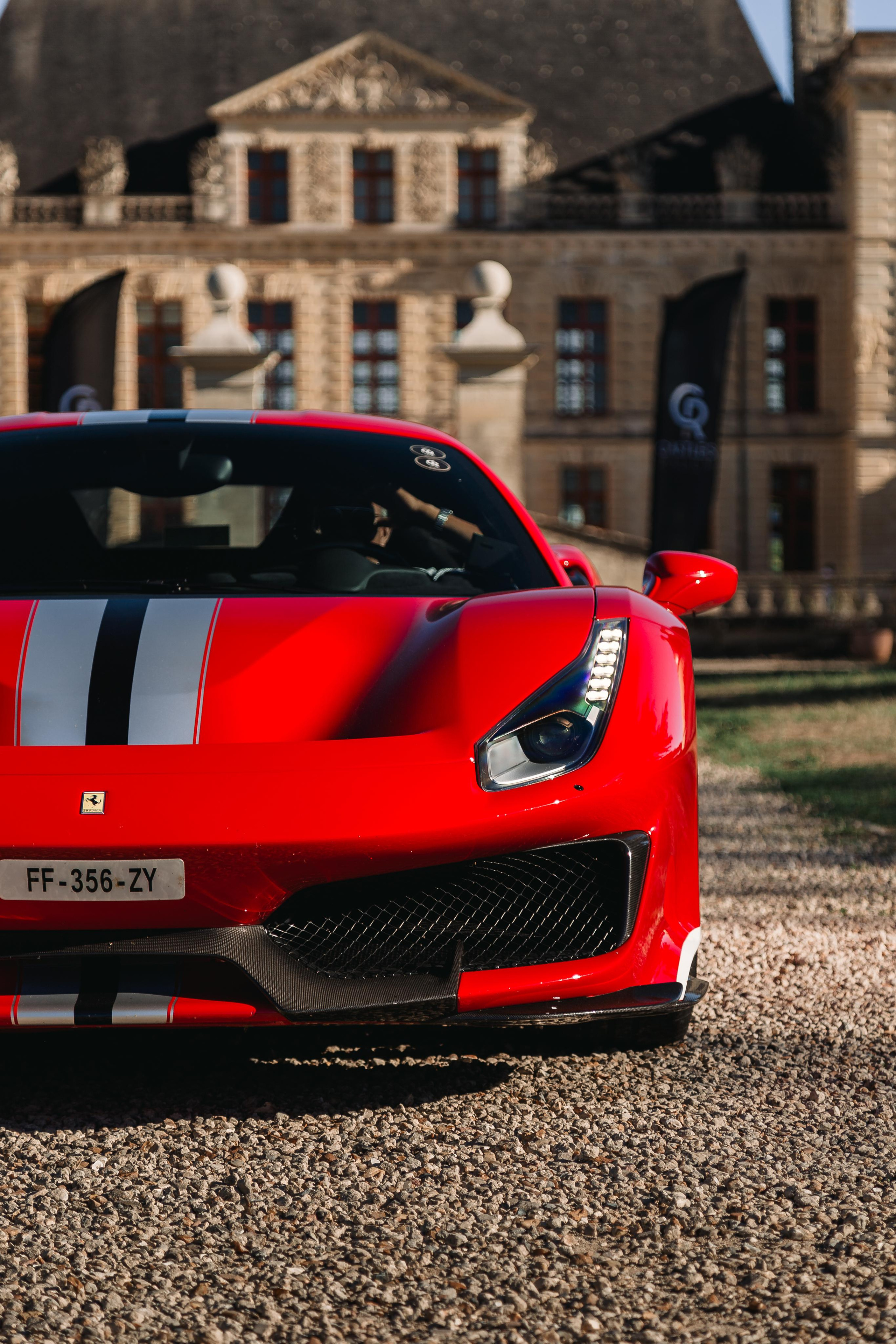Ferrari 488 Pista. Photographe de voitures à Paris — Vitalii Motruk