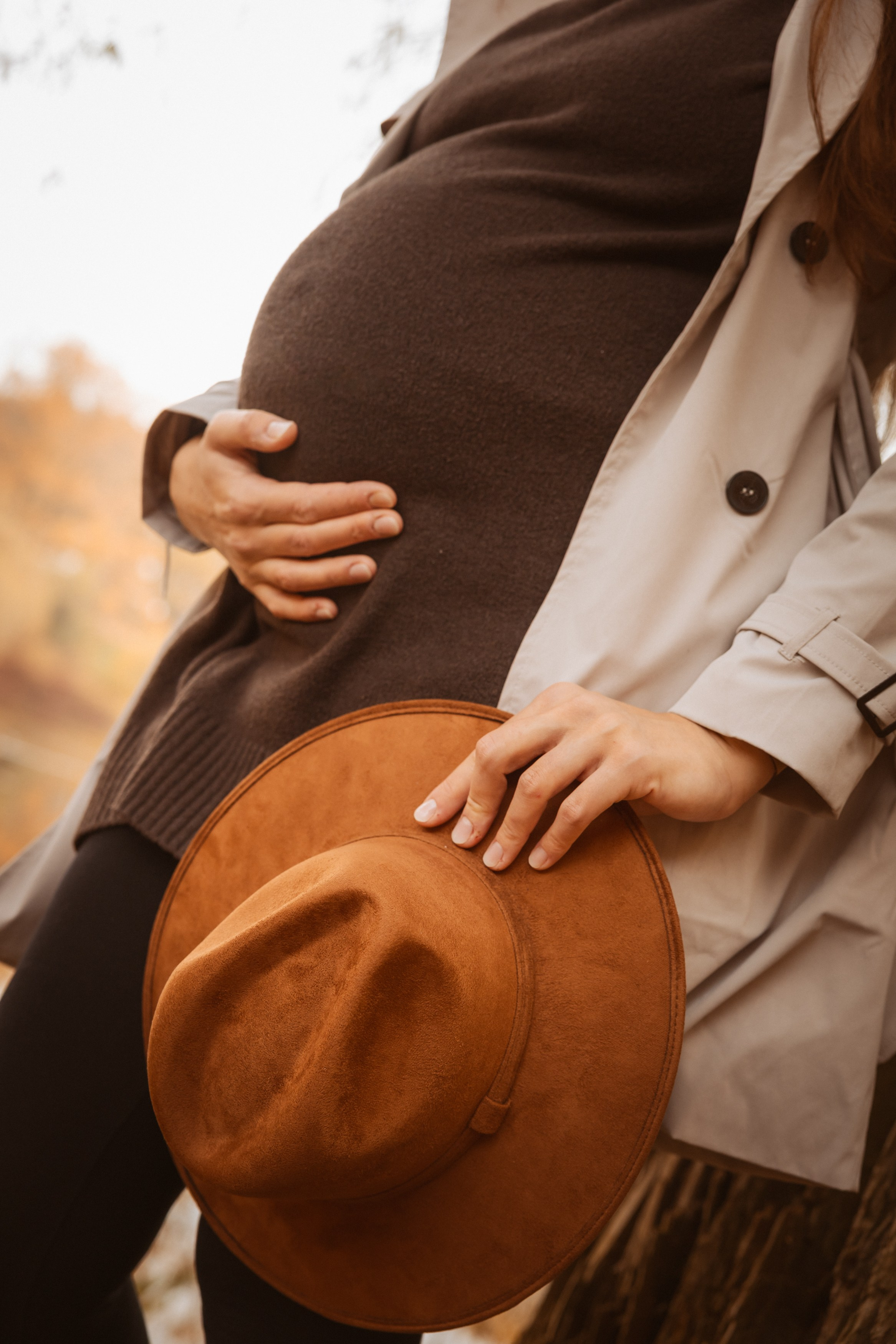 Podzimní těhotenské focení. Lifestyle a rodinná fotografka v Pisku Oxana Telupilova