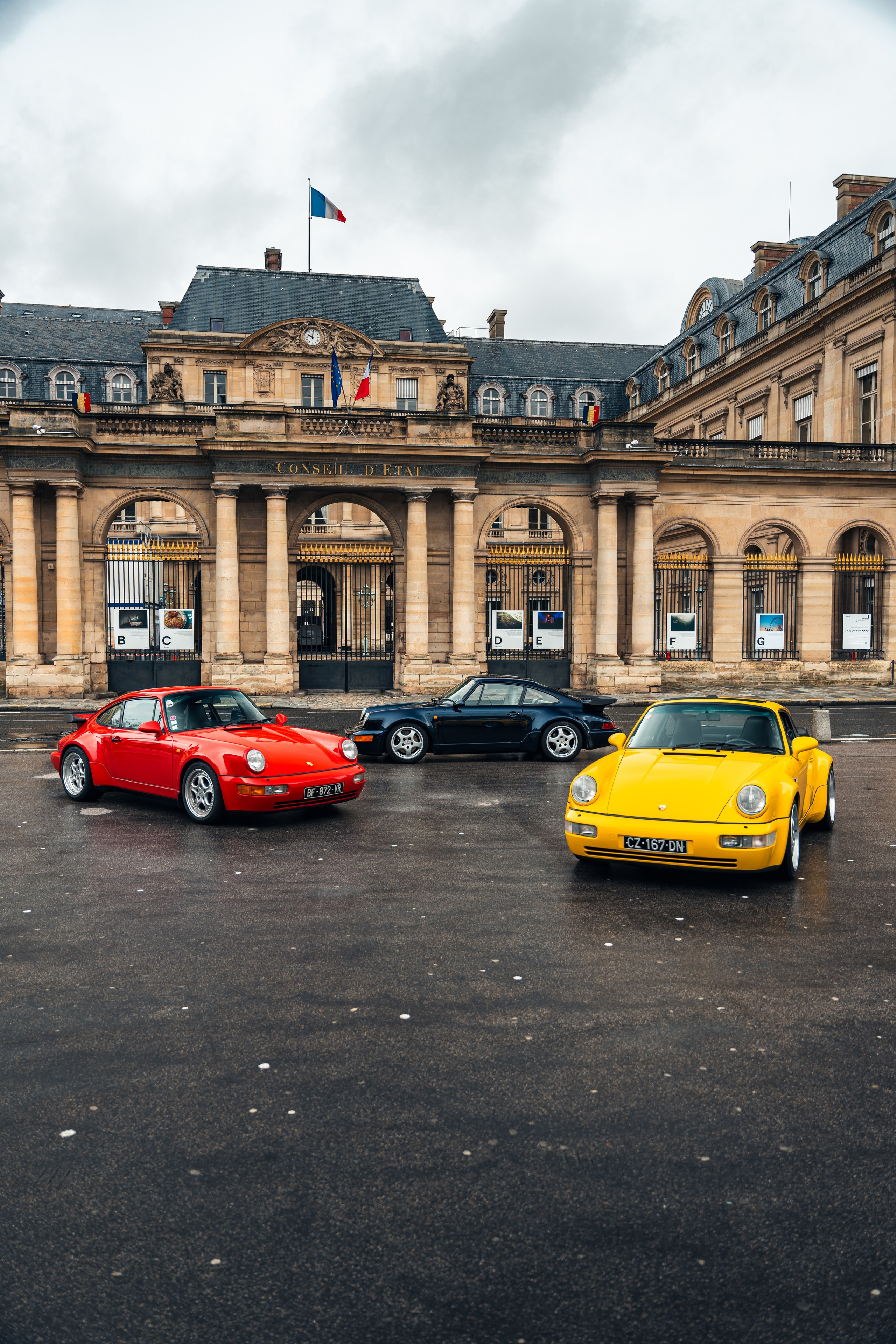 Porsches 964 Turbo. Photographe de voitures à Paris — Vitalii Motruk