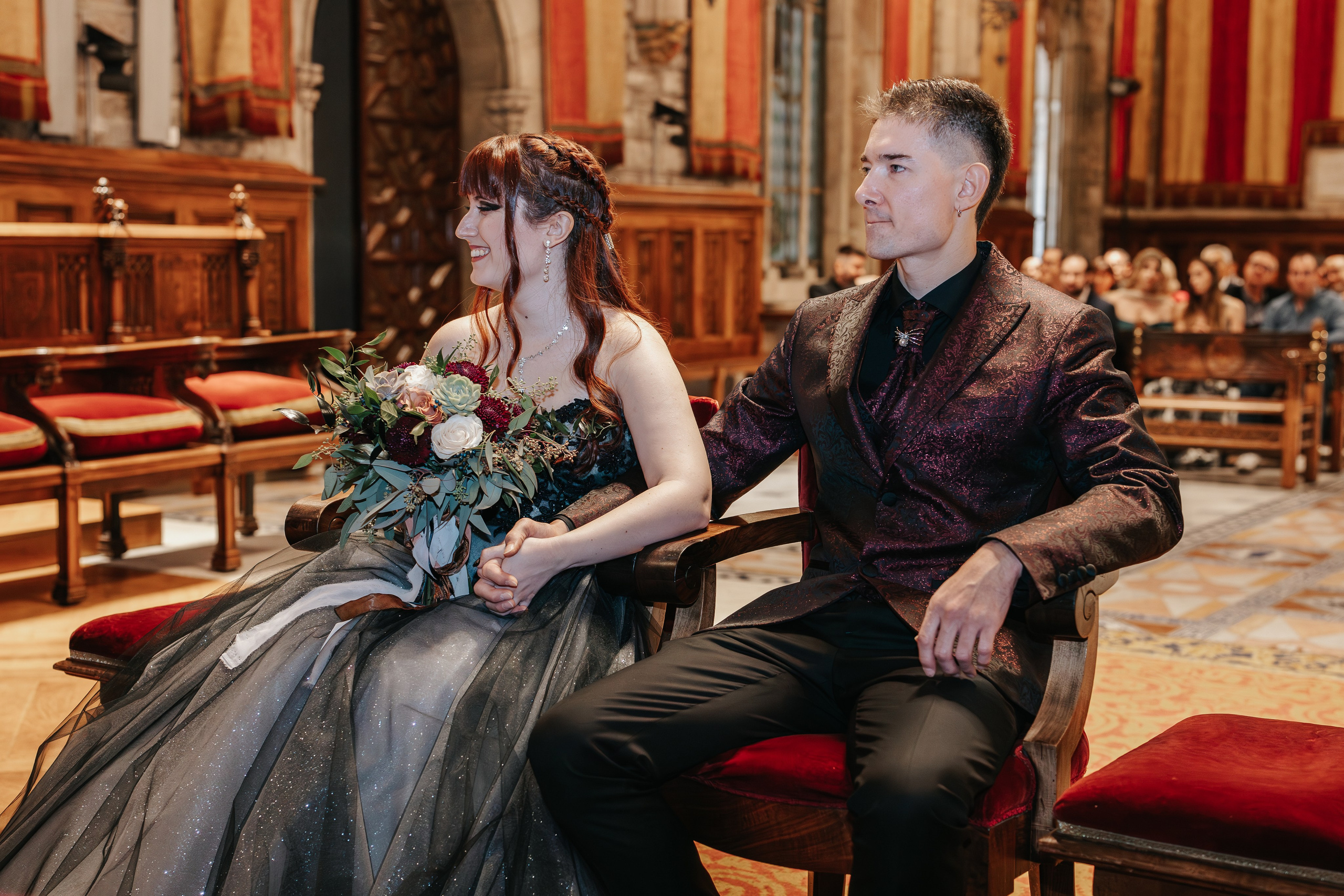 Alicia+Ruben, 04.10.2025, Ayuntamiento de Barcelona, Hotel Miramar. Fotógrafa de bodas en Cataluña