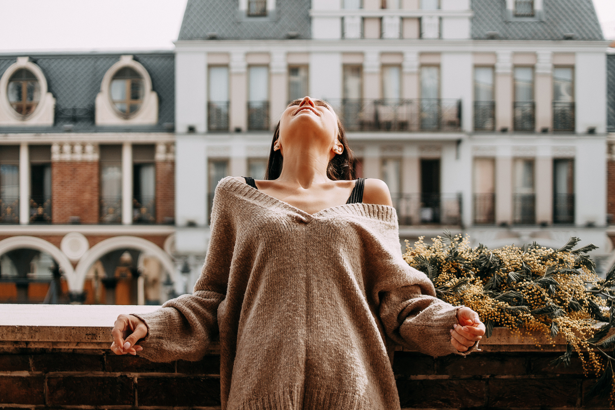 Прогулка с мимозой. Свадебный и портретный фотограф в Белграде Екатерина Македонская