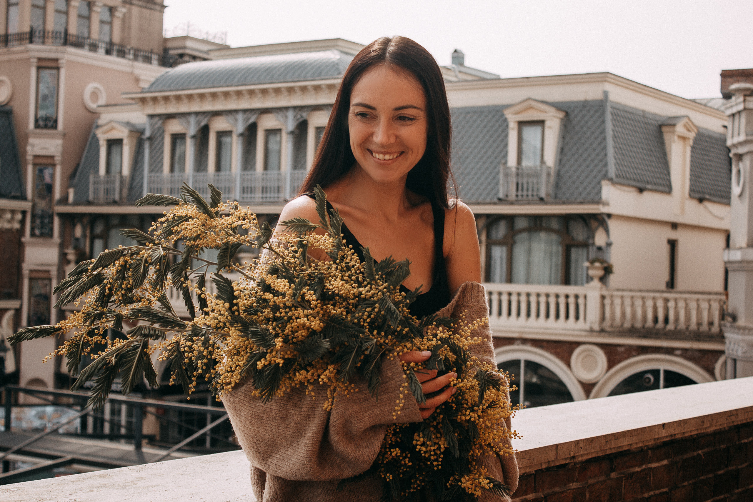 Прогулка с мимозой. Свадебный и портретный фотограф в Белграде Екатерина Македонская