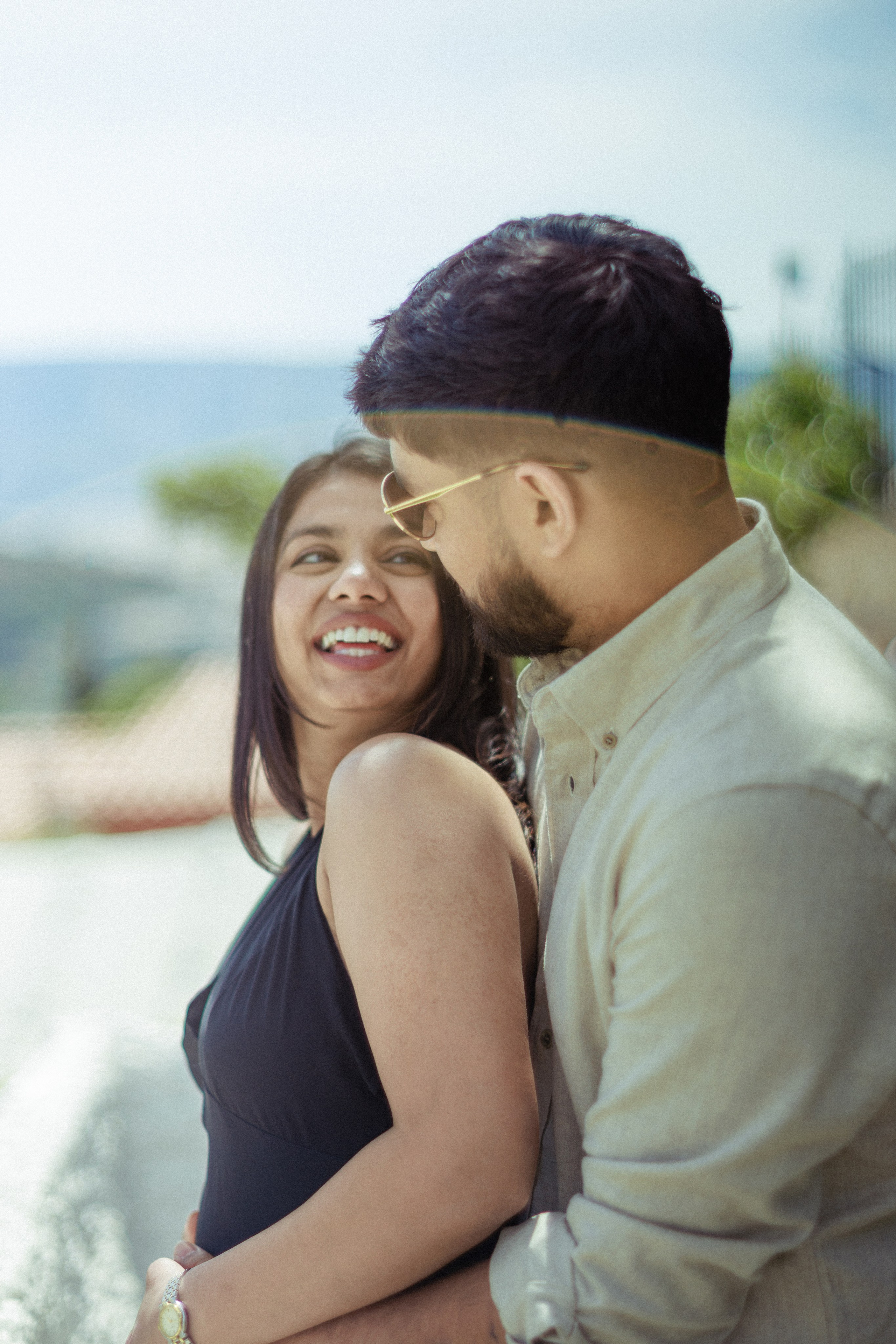 Krishna with husband. Photographer in Greece Kristina