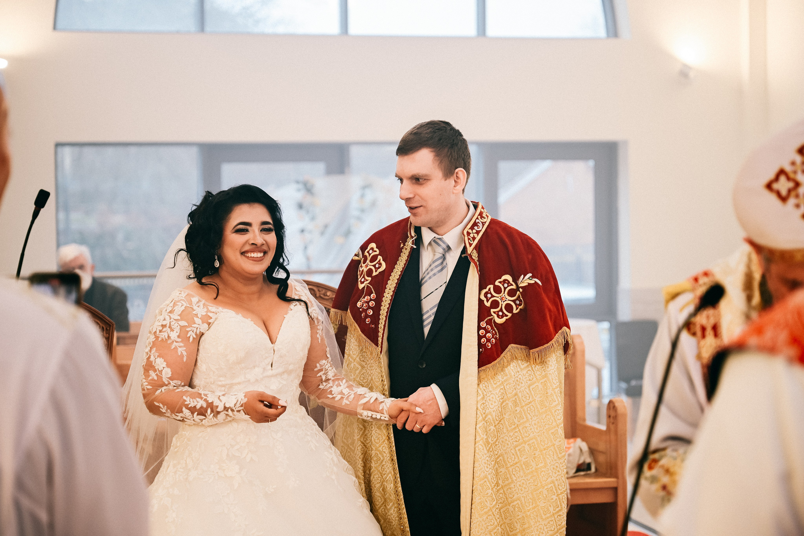 Wedding photography Solihull ar St. Mary & Archangel Michael Coptic Orthodox Cathedral
