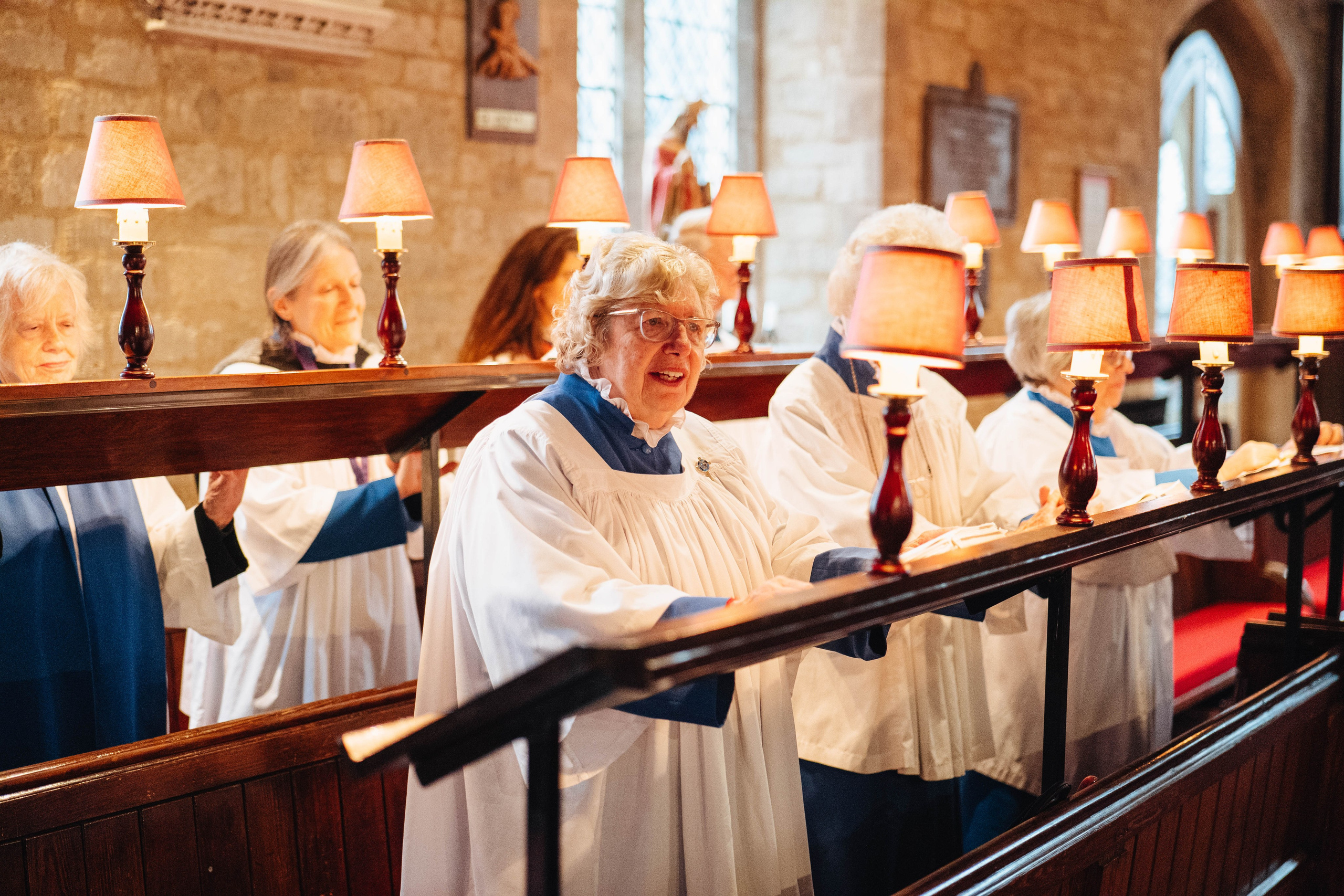 Chorus singing in church in sidcup, london
