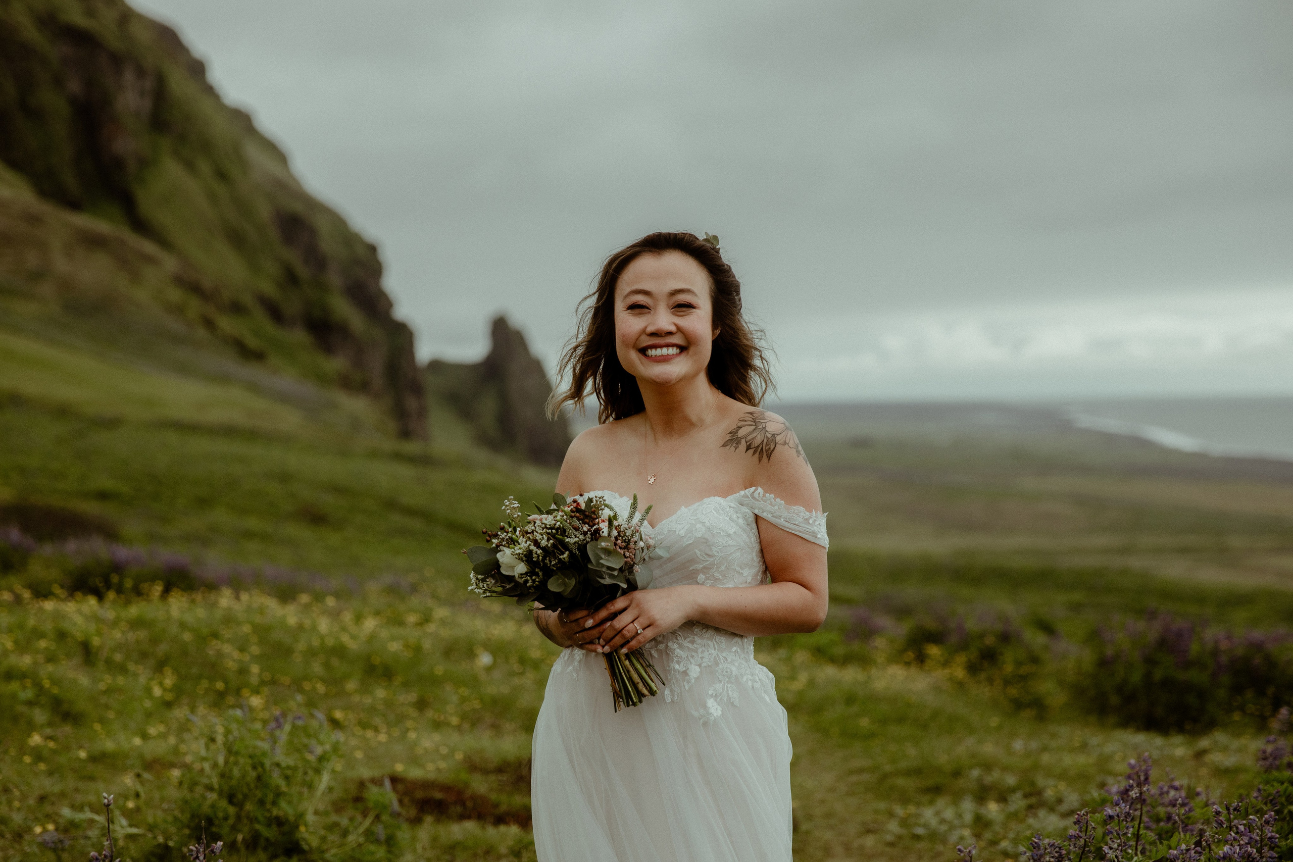 Elopement at Kvernufoss Waterfall. Iceland elopement photo and video | Nikolaichik Photo