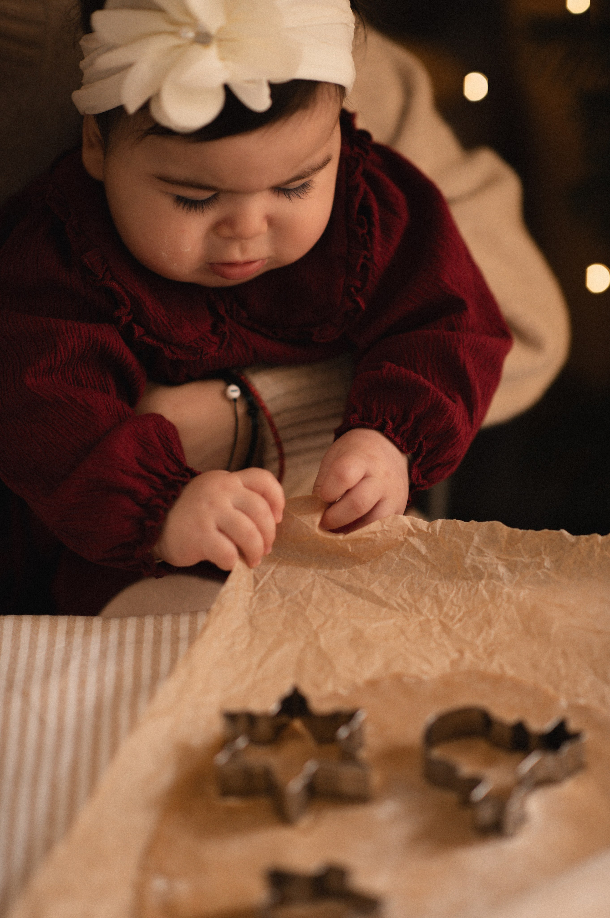 First Christmas. Family, children, portrait, and event photography in Thessaloniki