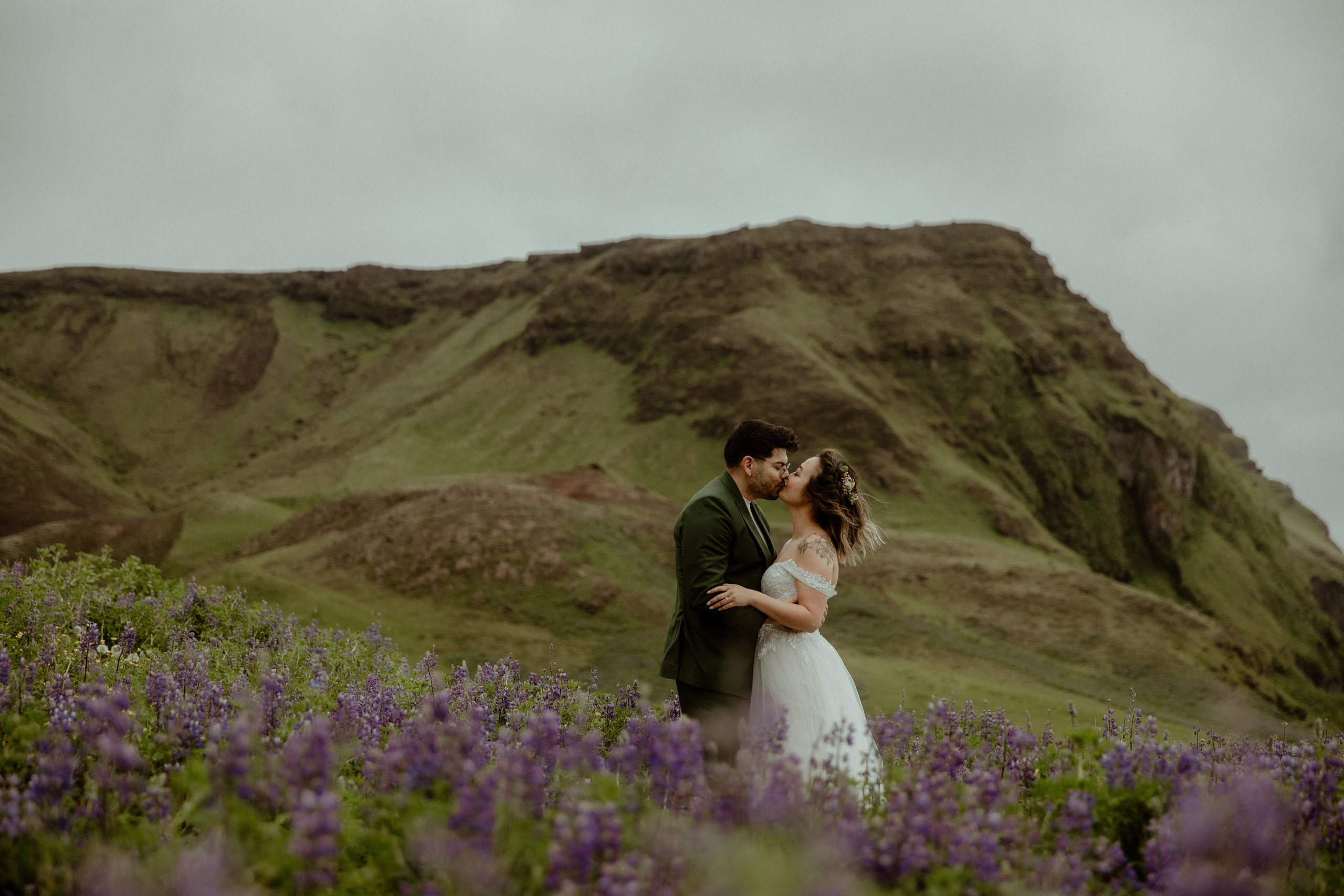 Elopement at Kvernufoss Waterfall. Iceland elopement photo and video | Nikolaichik Photo