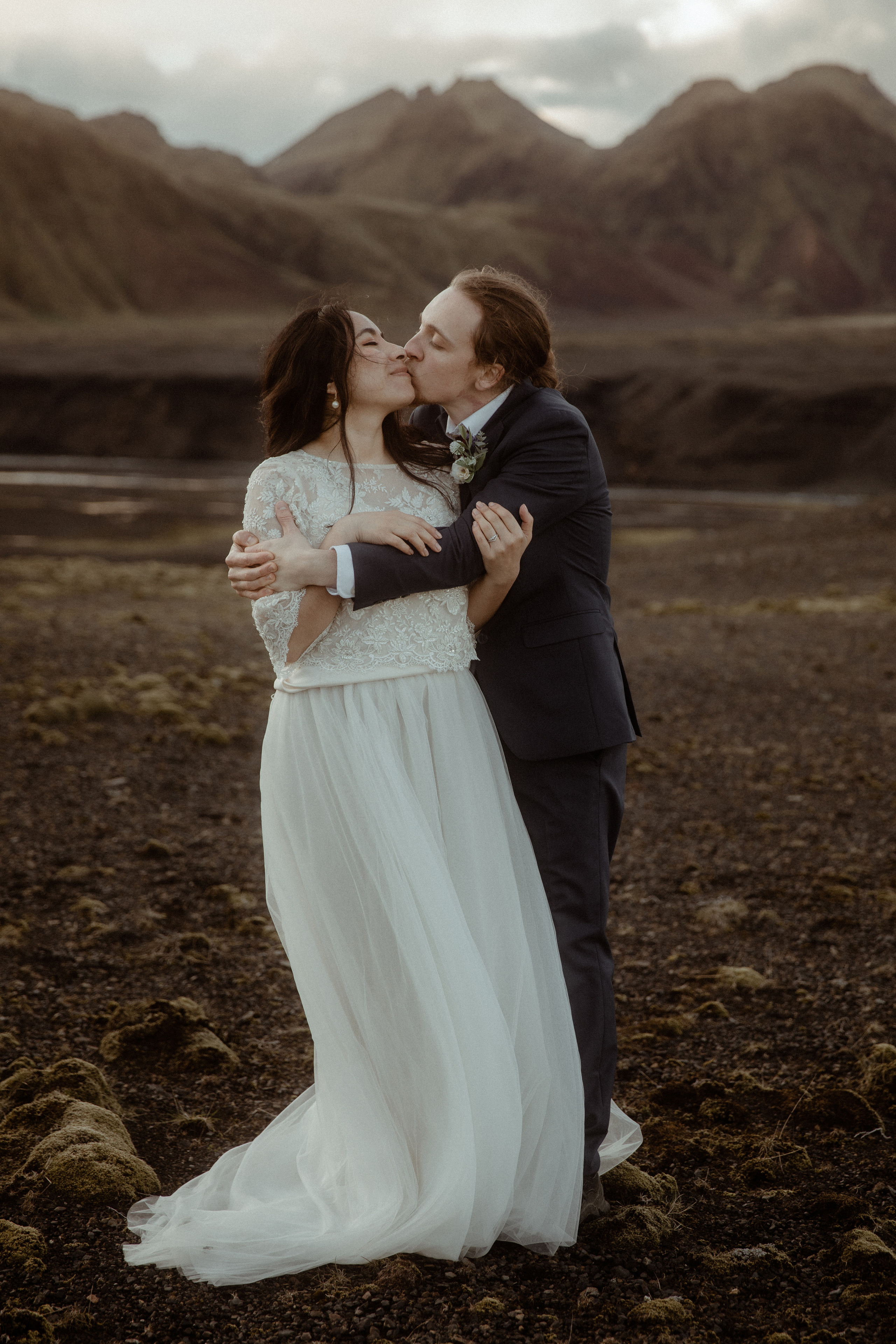 Hiking Iceland Elopement. Iceland elopement photographer & videographer