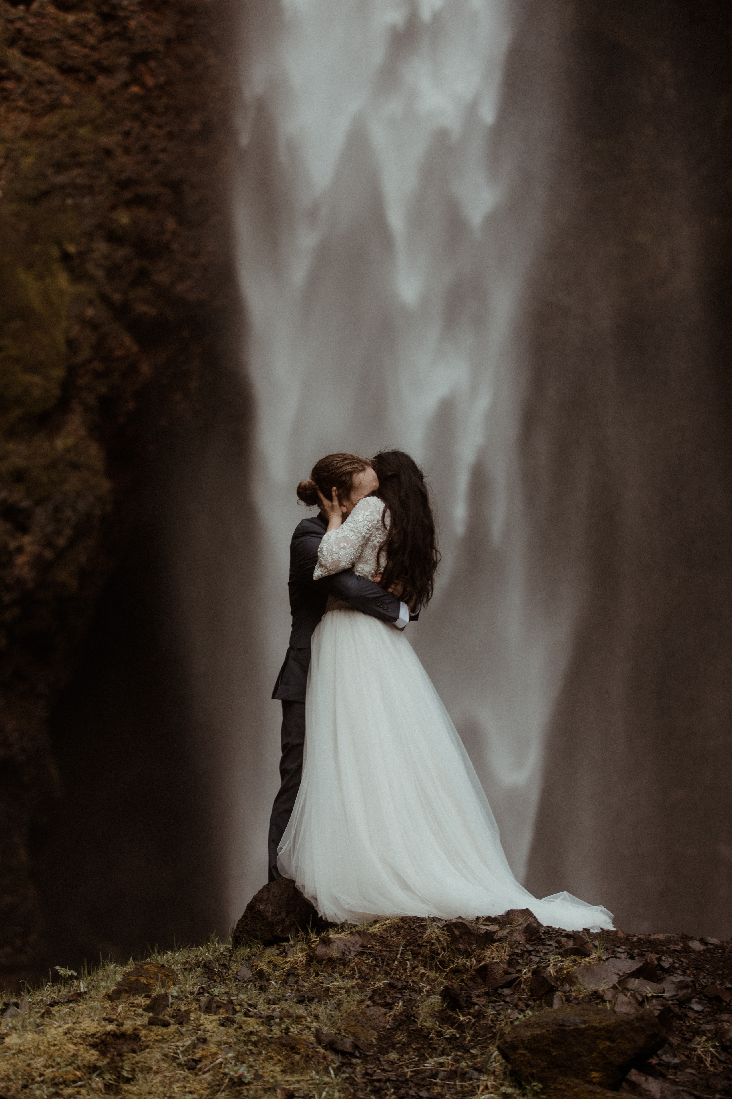 Hiking Iceland Elopement. Iceland elopement photographer & videographer