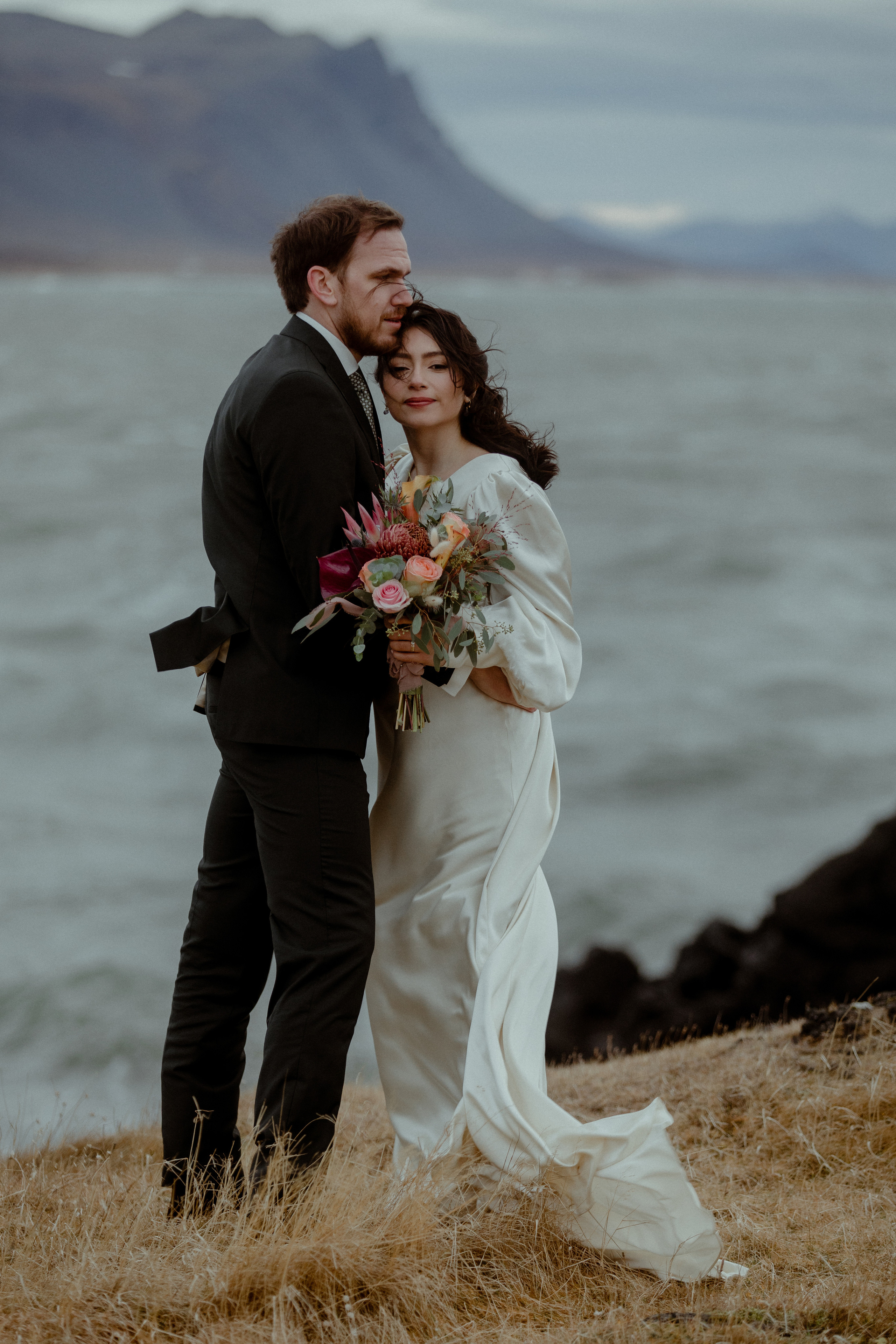 Elopement at Snaefellsnes Iceland | Wedding photos with Icelandic horses. Iceland elopement photo and video | Nikolaichik Photo