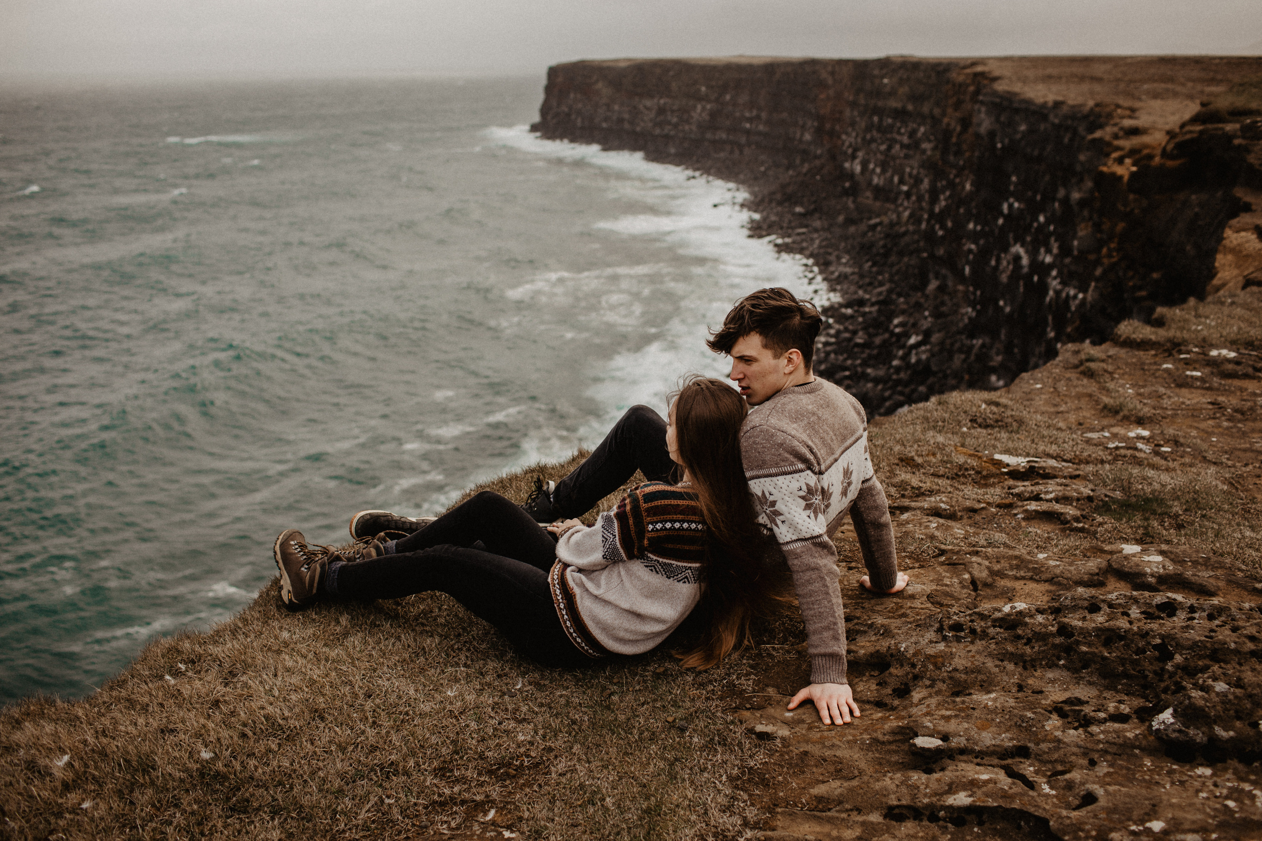 Couple photoshoot in front of volcano eruption in Iceland. Iceland elopement photo and video | Nikolaichik Photo
